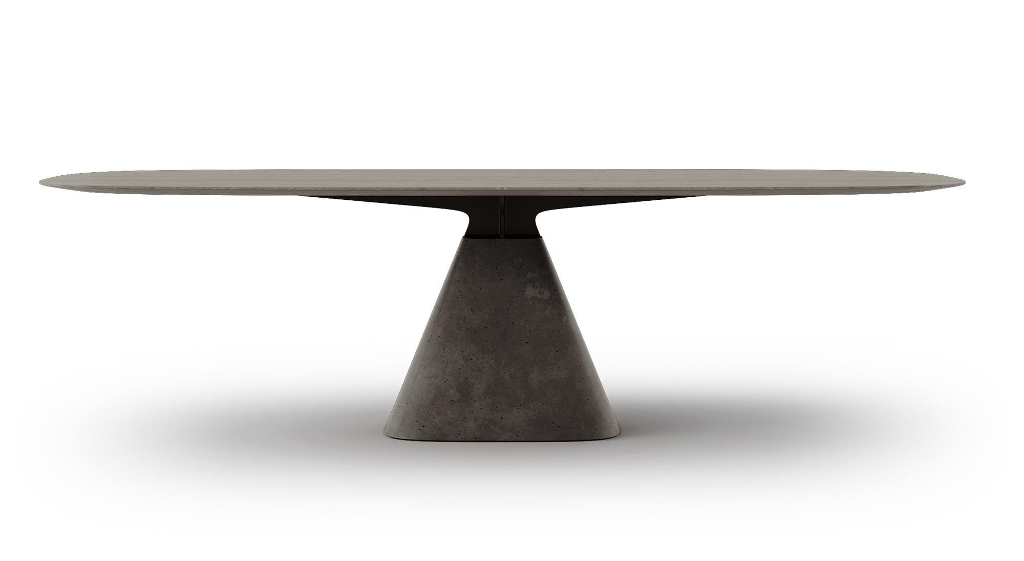 Entdecken Sie den ovalen Tisch Bridge in Anthrazit von Mobimex – stilvolles Design vereint mit praktischer Vielseitigkeit für Ihr Zuhause.