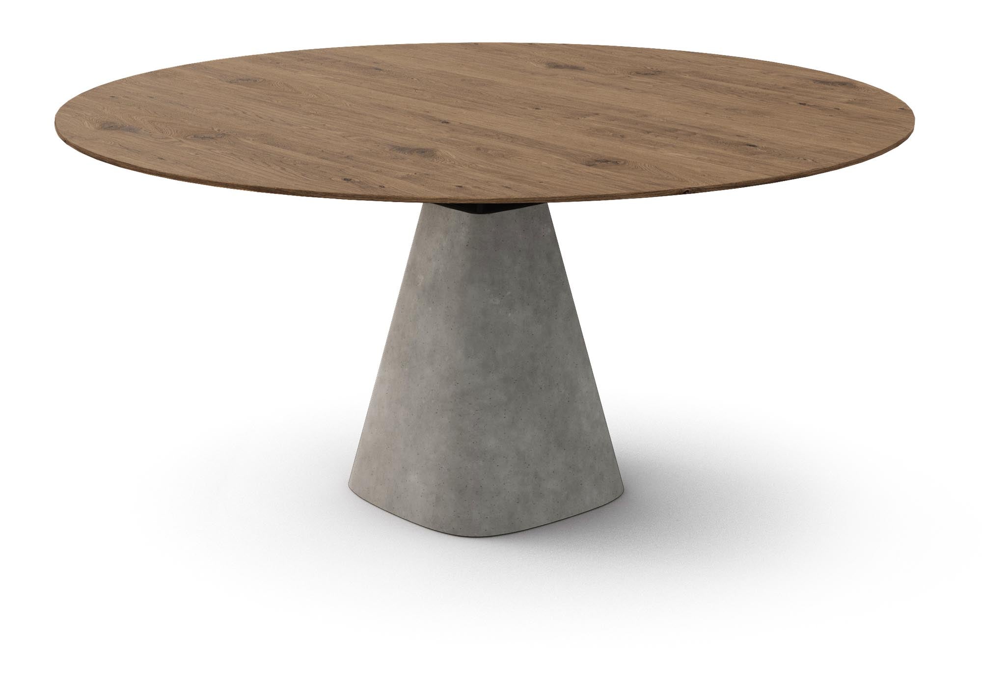 Eleganter runder Esstisch Bridge Round in Creme von Mobimex – ideal für moderne Esszimmer und gesellige Runden.