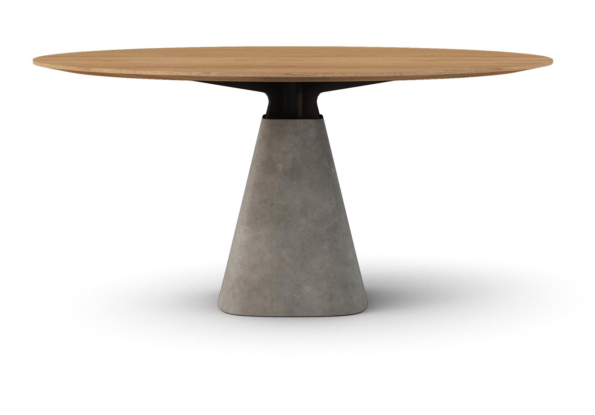 Hochwertiger Bridge Round creme Tisch für modernes Interieur.