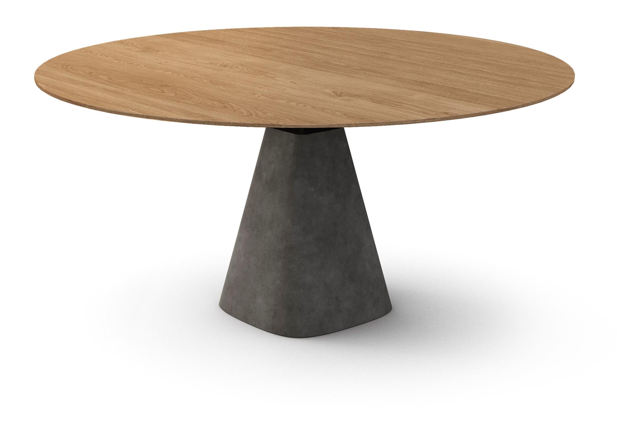 Stilvoller Mobimex Bridge Round Tisch in edlem Anthrazit-Finish.