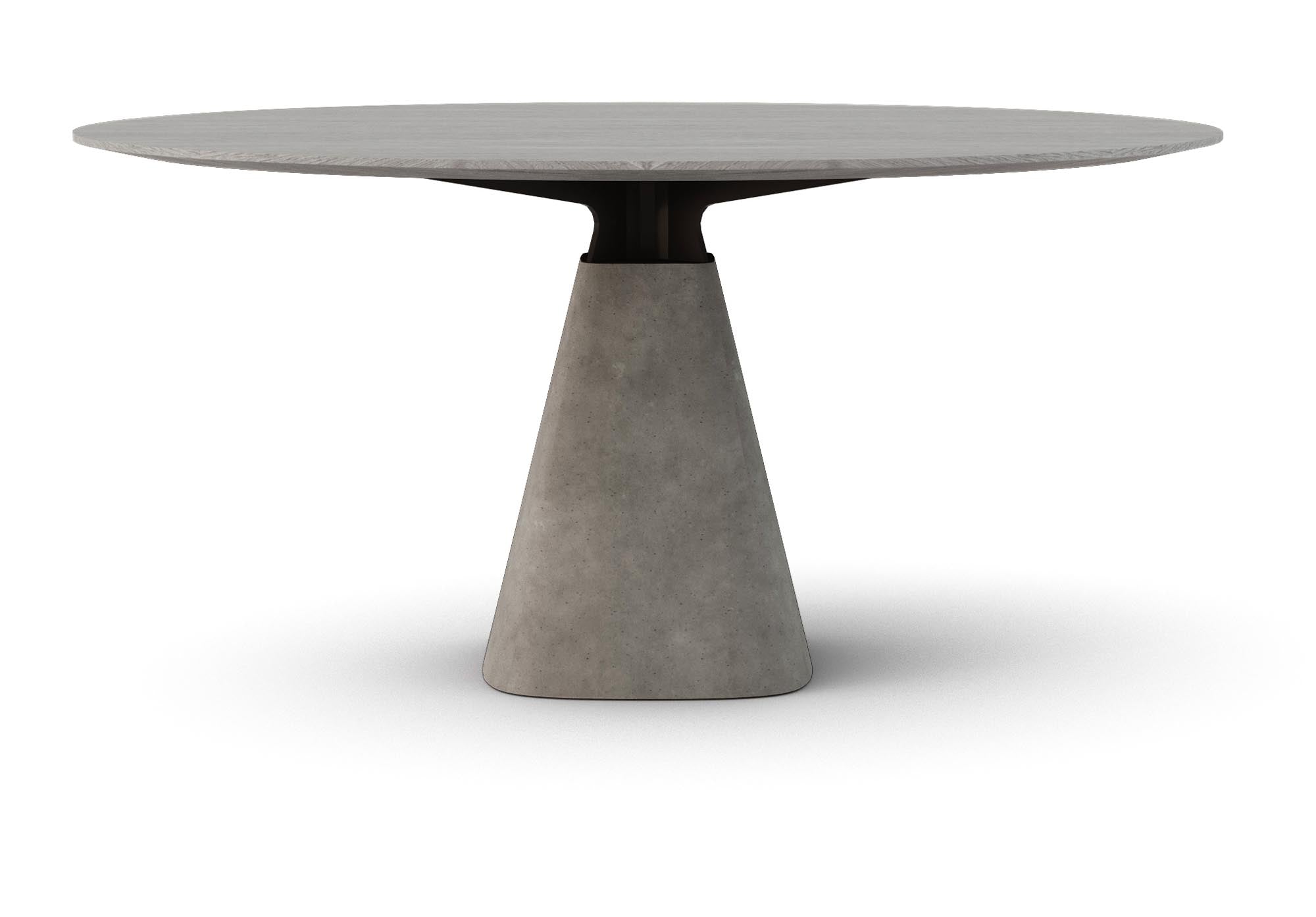 Hochwertiger Bridge Round creme Tisch für modernes Interieur.