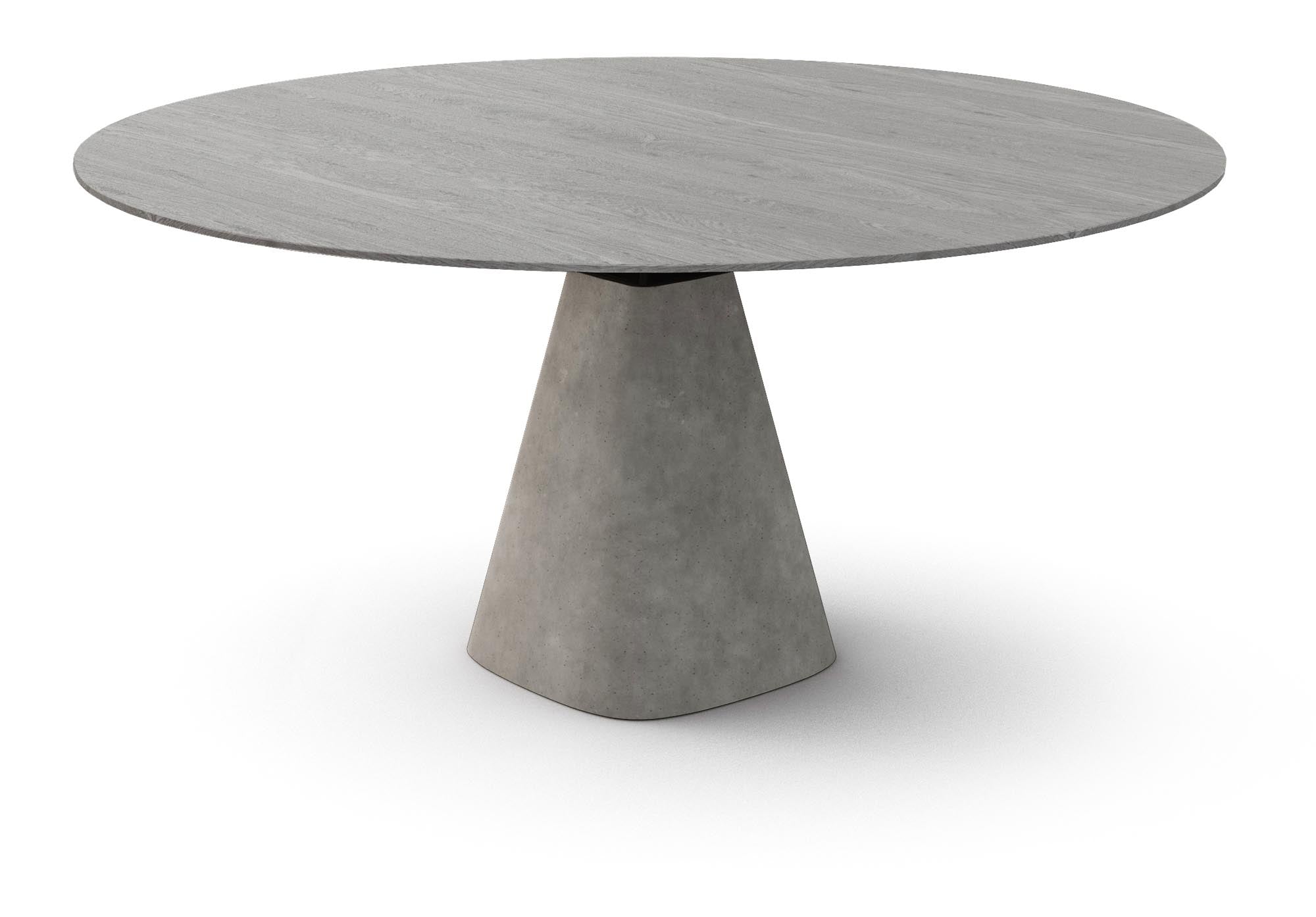 Eleganter Bridge Round creme Tisch für zeitlose Wohnkultur.