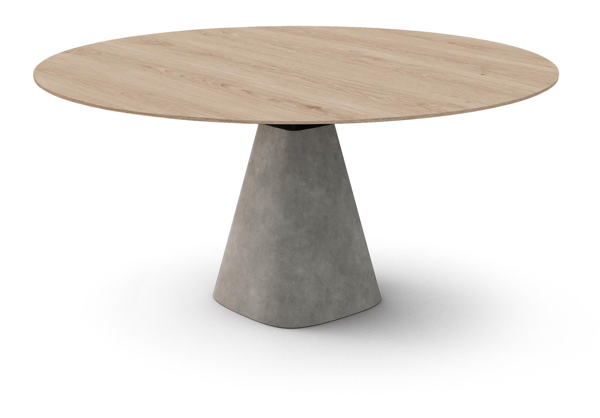 Eleganter runder Esstisch Bridge Round in Creme von Mobimex – ideal für stilvolle Essbereiche und gesellige Runden.