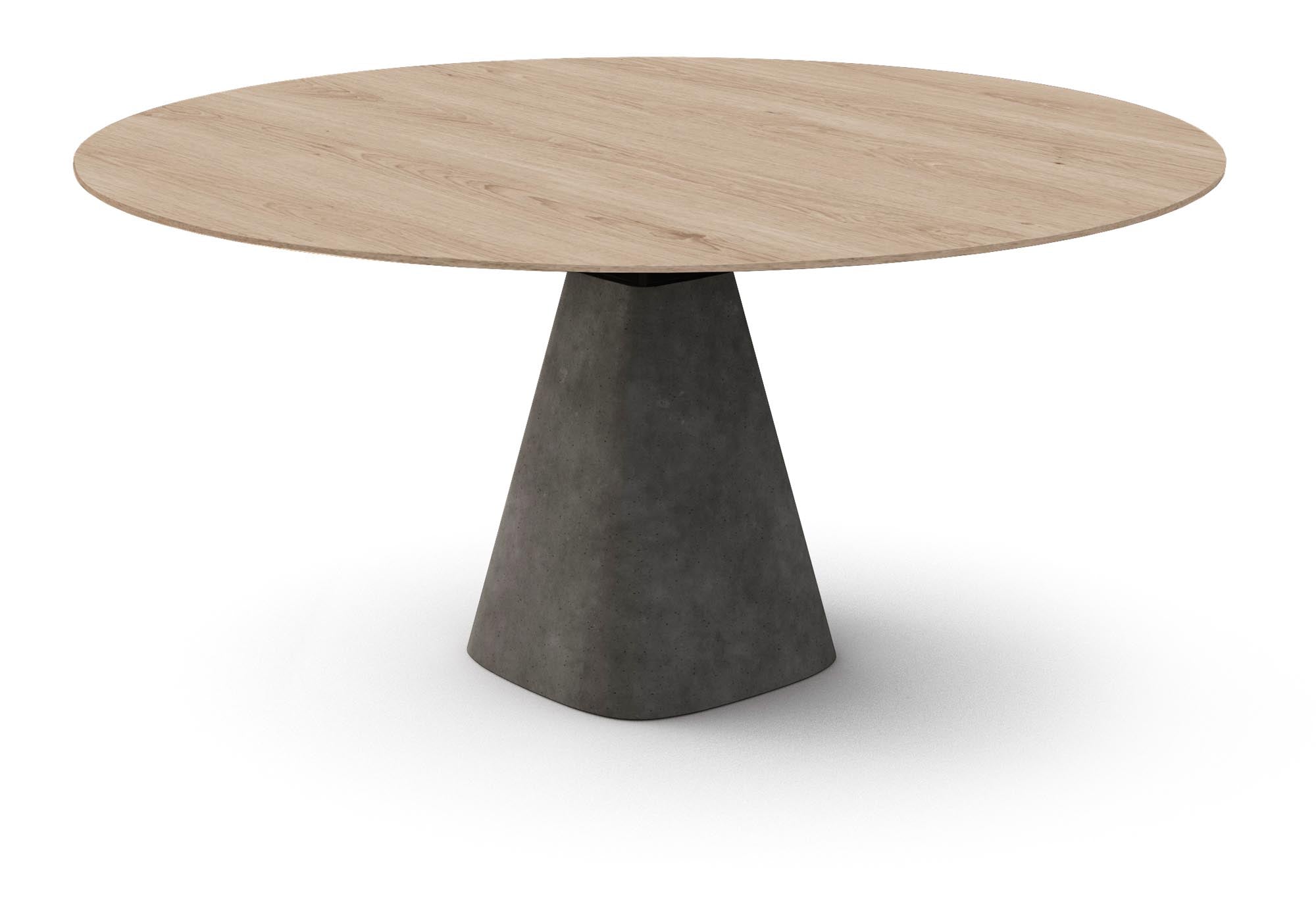 Moderner Mobimex Bridge Round Tisch in zeitlosem Anthrazit-Design.