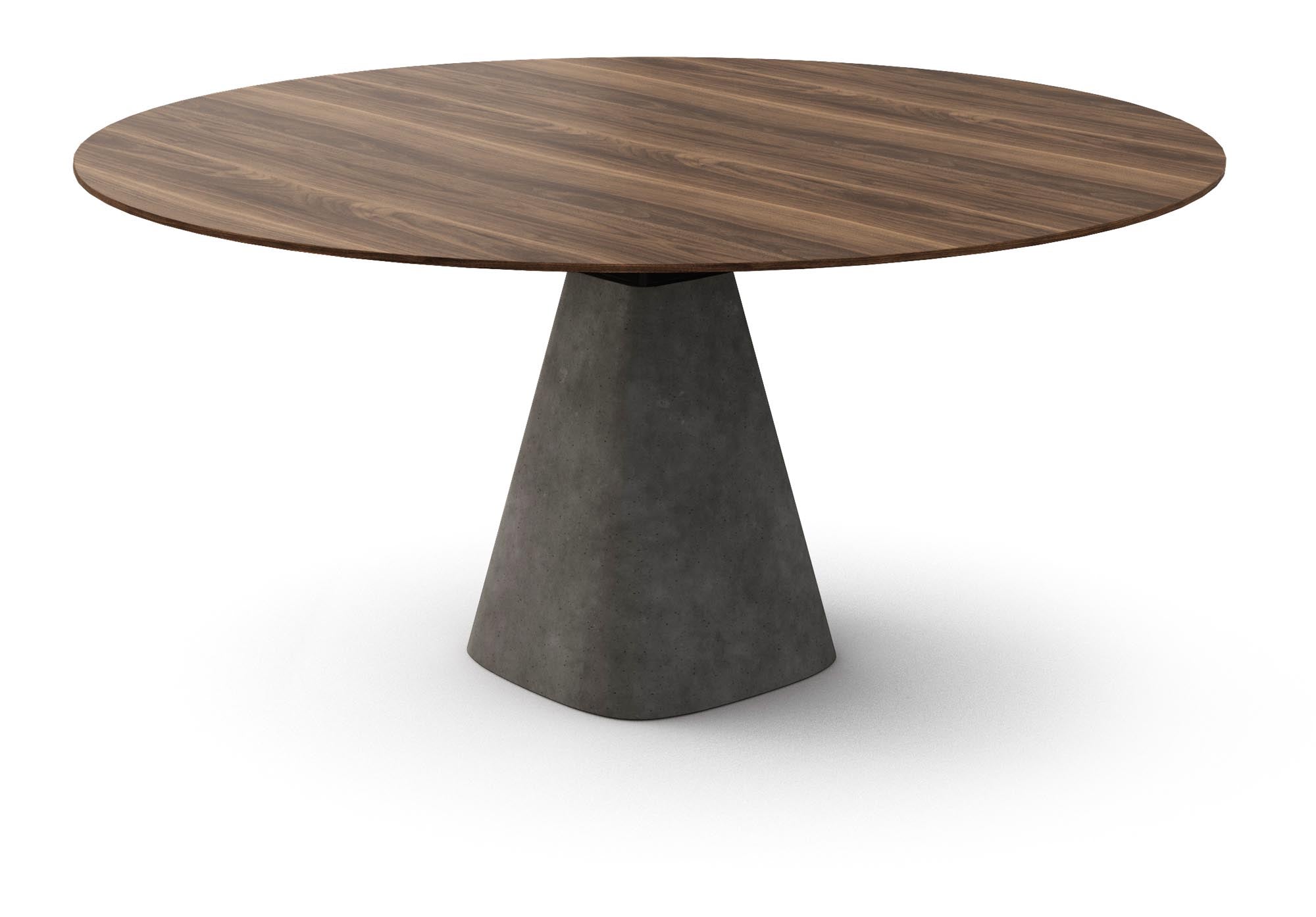 Moderner runder Esstisch Bridge Round in stilvollem Anthrazit von Mobimex – ideal für zeitgemäße Esszimmergestaltung.