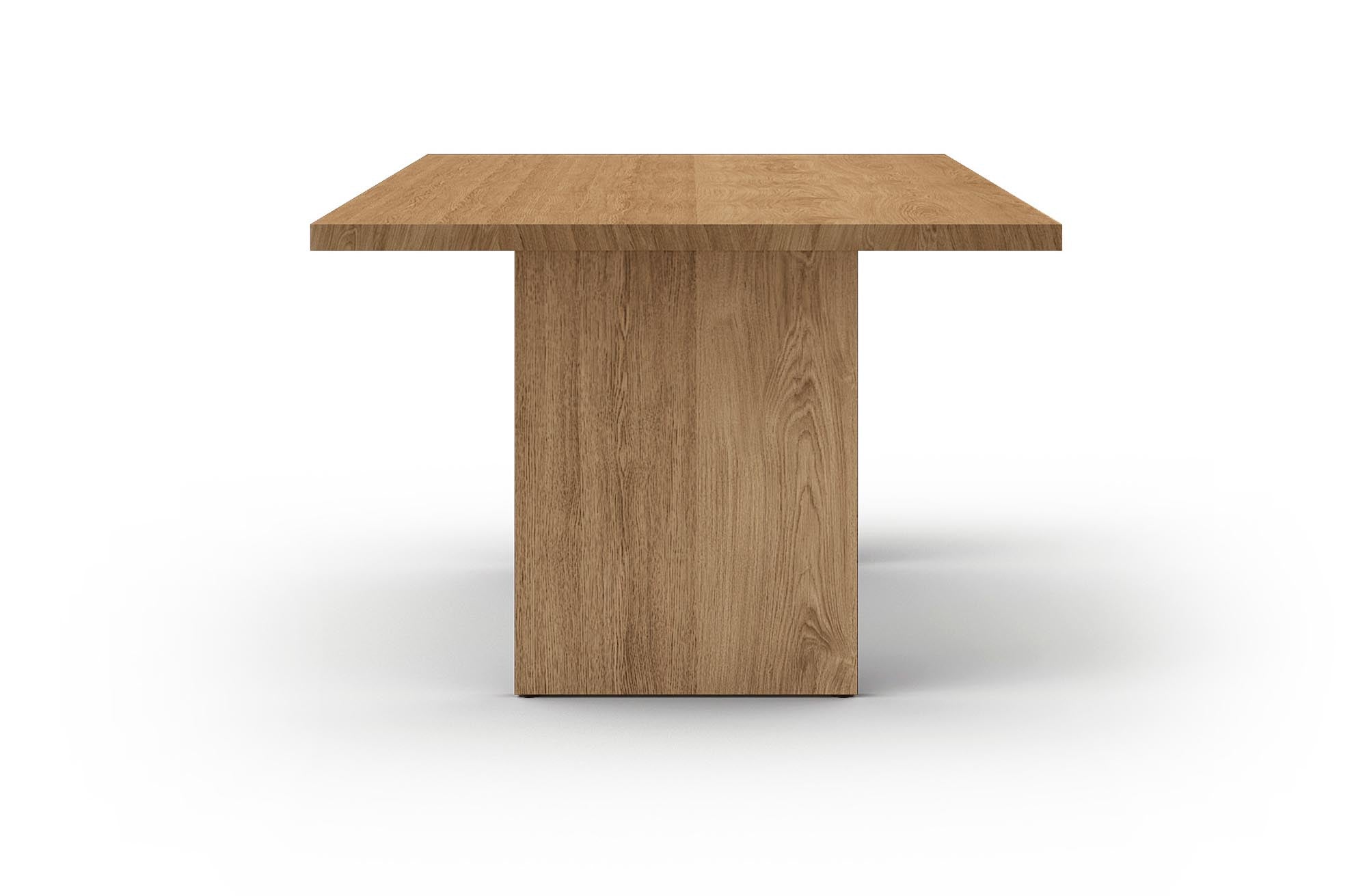 Eleganter Mobimex Flank Tisch mit integriertem Kabelsystem.