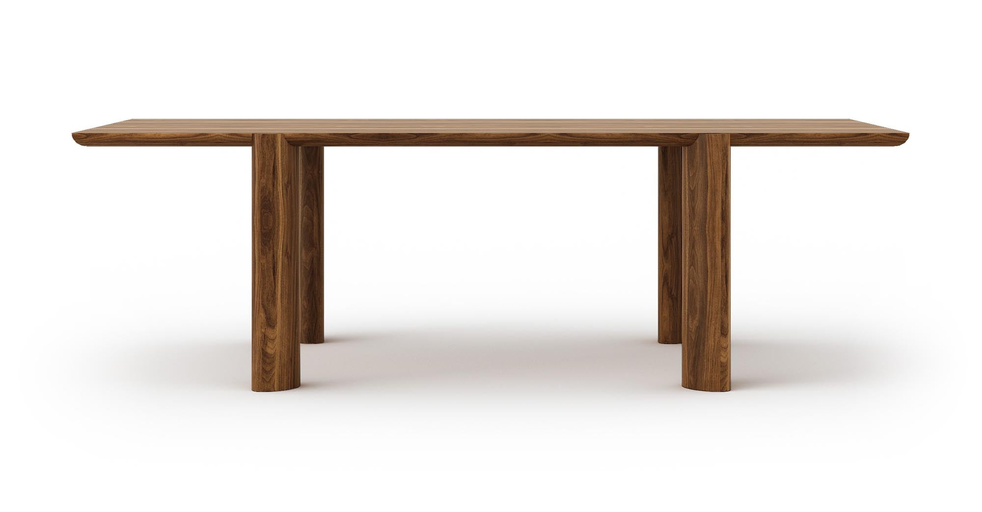 Der Calder Massivholztisch von Mobimex besticht durch seine organische Form und starke Präsenz, perfekt für moderne Wohn- und Esszimmer.