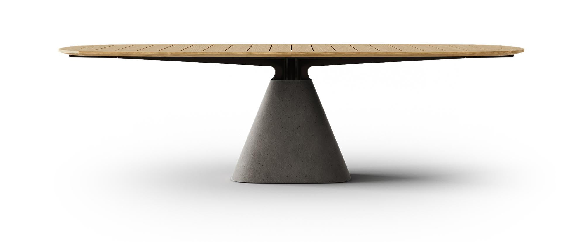 Ovaler Gartentisch Bridge Outside aus hochwertiger Kastanie von Mobimex – ideal für gemütliche Stunden im Freien.