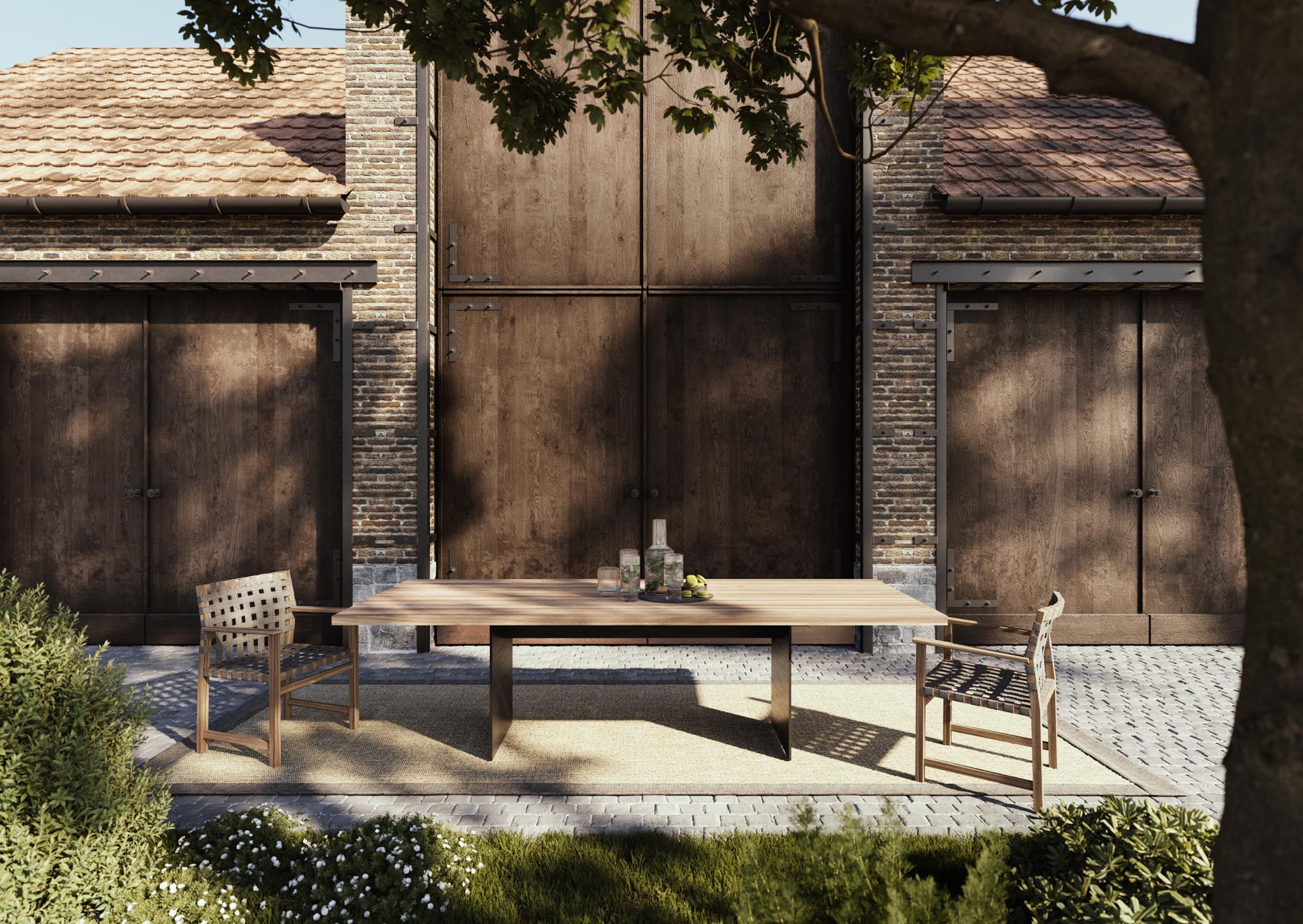 Entdecken Sie den Gartentisch Tix Outside Kastanie von Mobimex – elegantes Design und hochwertige Materialien für Ihren Außenbereich.