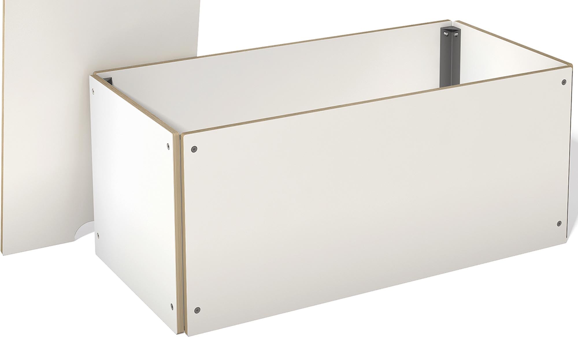 Praktischer Bettkasten mit Deckel von Müller Möbelwerkstätten – ideal für stilvollen Stauraum und Ordnung im Schlafzimmer.