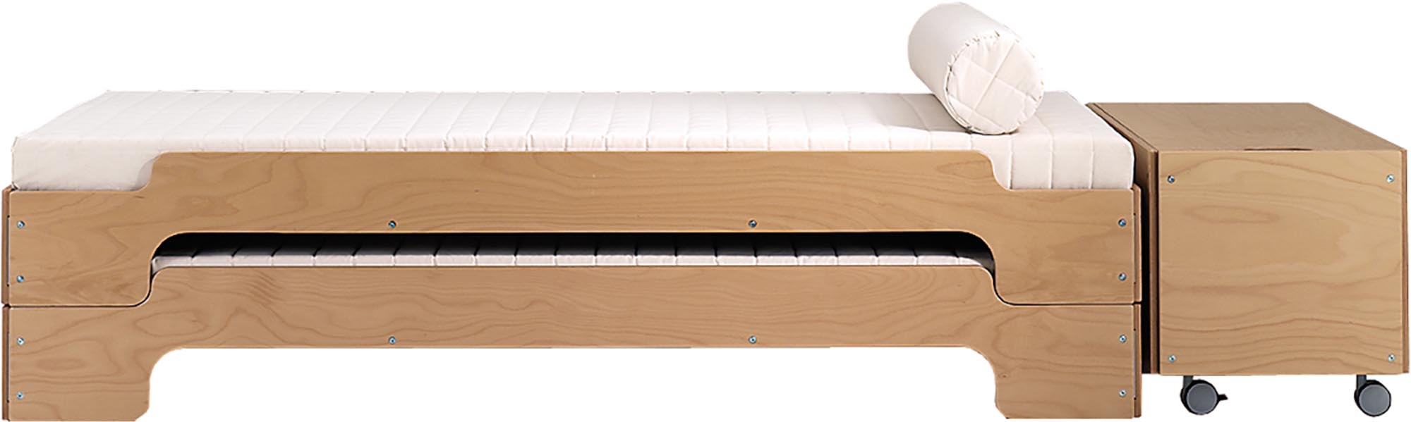 Praktischer Bettkasten mit Deckel von Müller Möbelwerkstätten – ideal für stilvolle und platzsparende Aufbewahrung im Schlafzimmer.