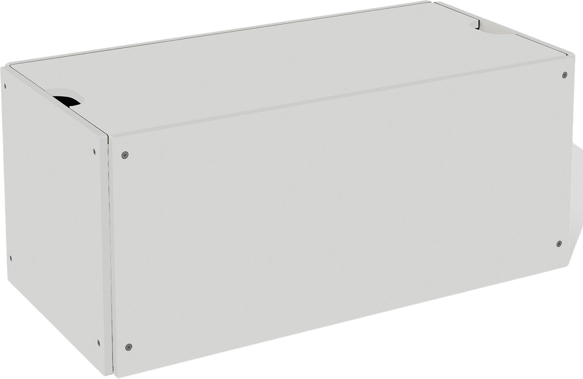 Praktischer Bettkasten mit Deckel für geordnete Schlafzimmer.