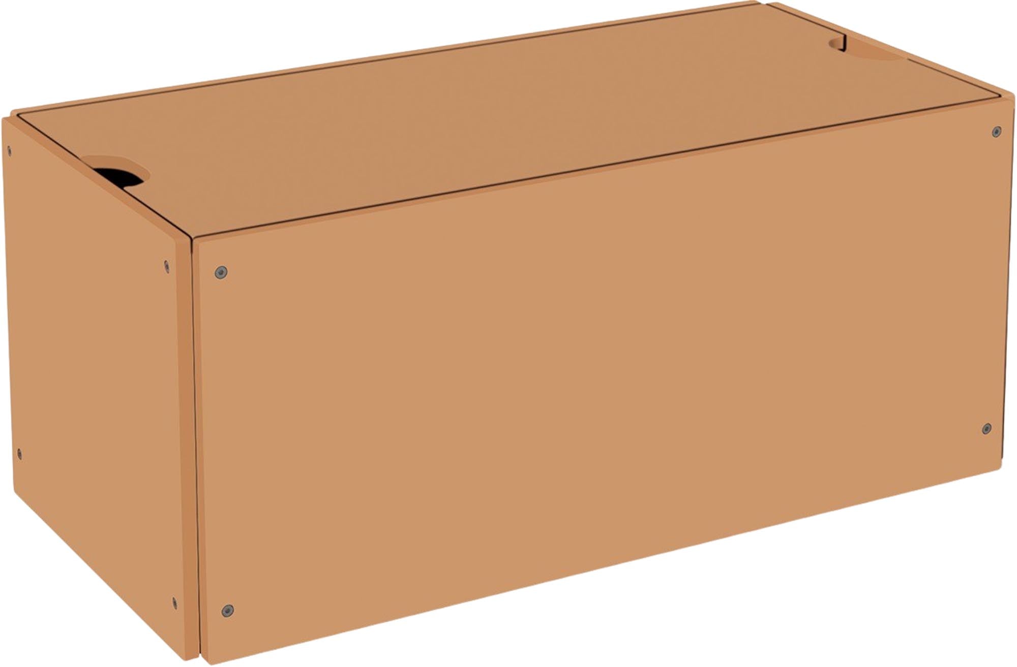 Stilvoller Bettkasten mit Deckel für geordnete Schlafräume.