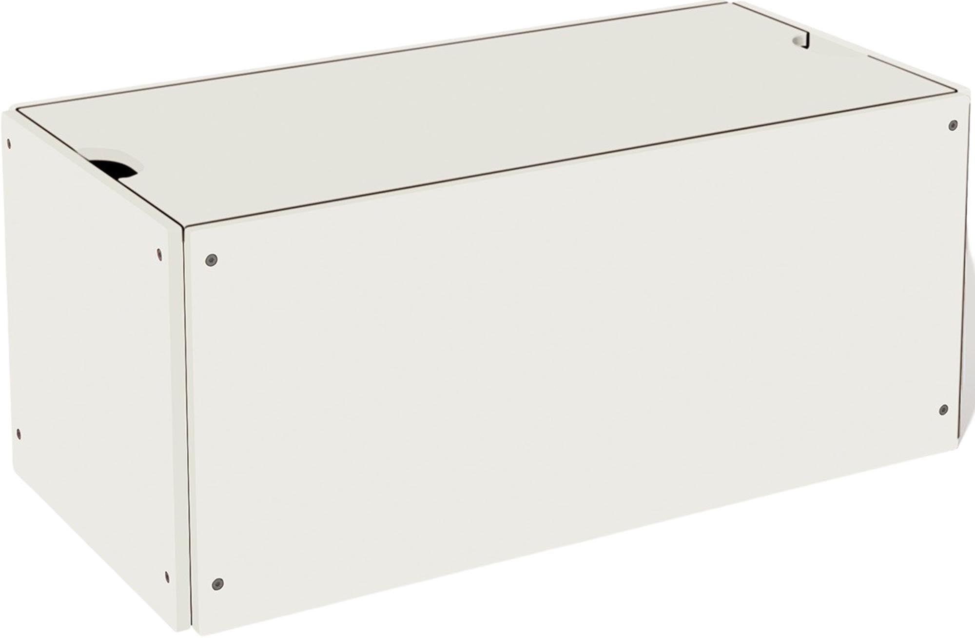 Stilvoller Bettkasten mit Deckel für perfekte Schlafzimmerordnung.