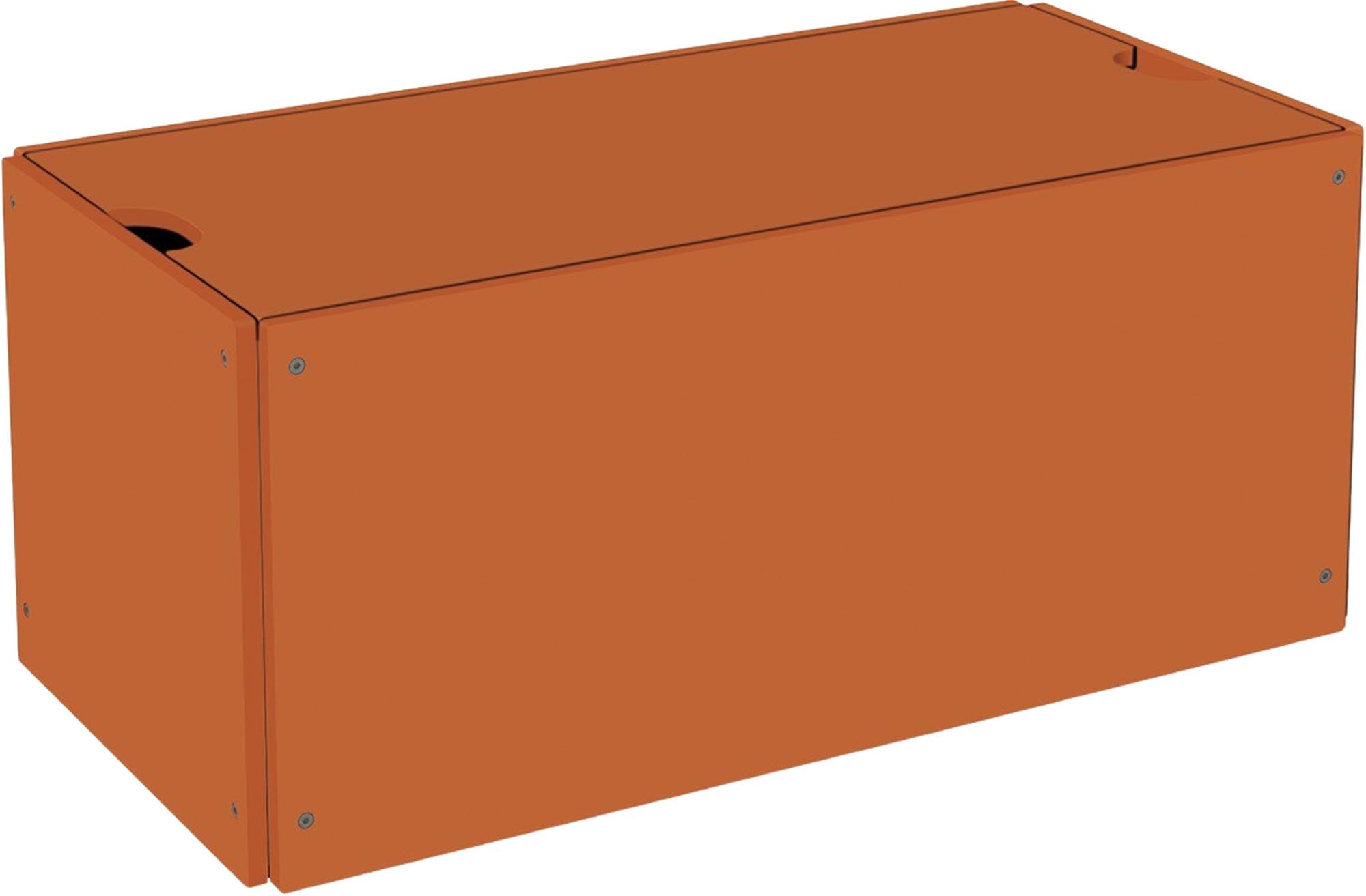 Praktischer Bettkasten mit Deckel für stilvolle Raumordnung.