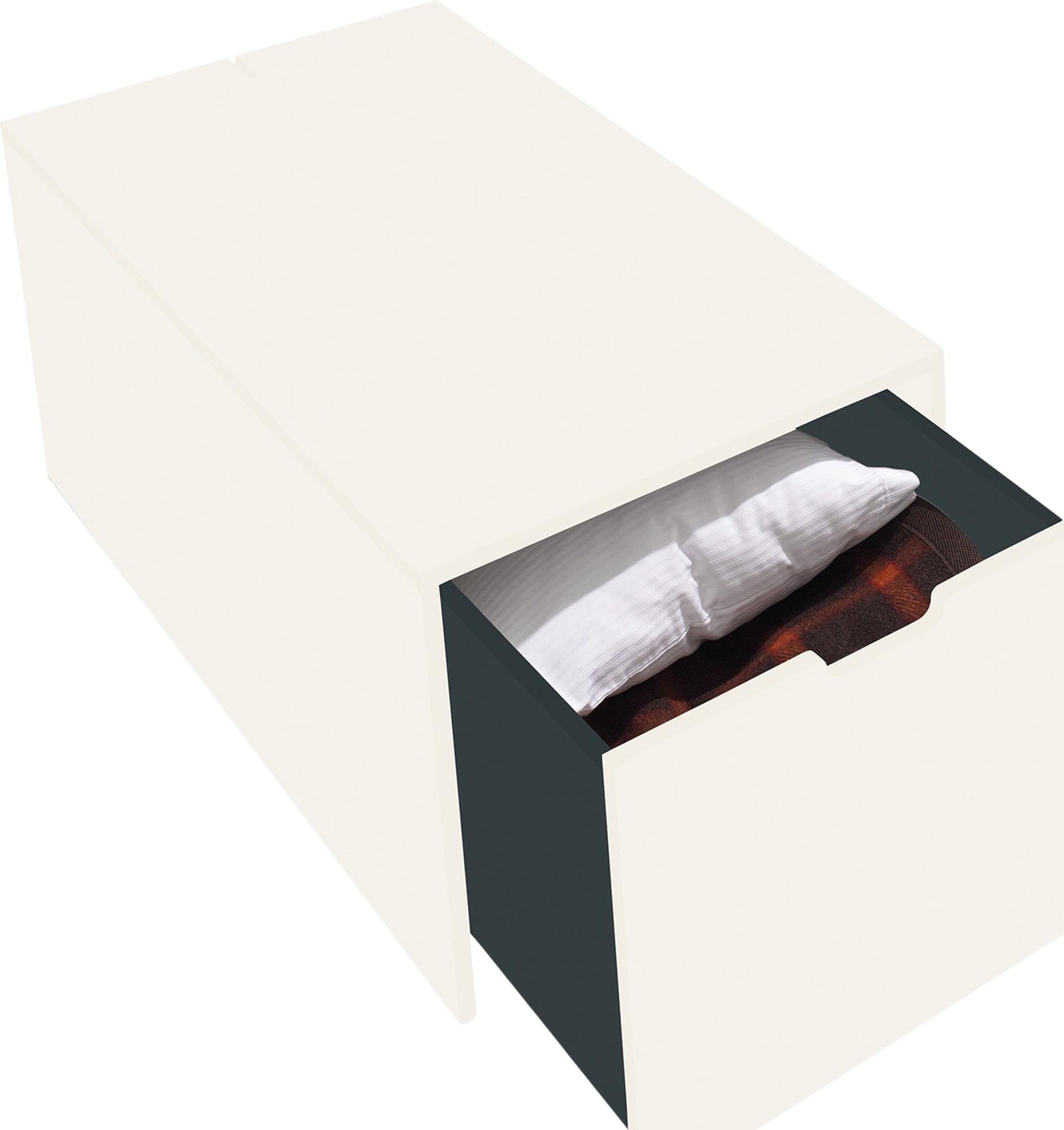 Bettkasten16: Praktischer Stauraum mit klassischem Schubkasten-Design.