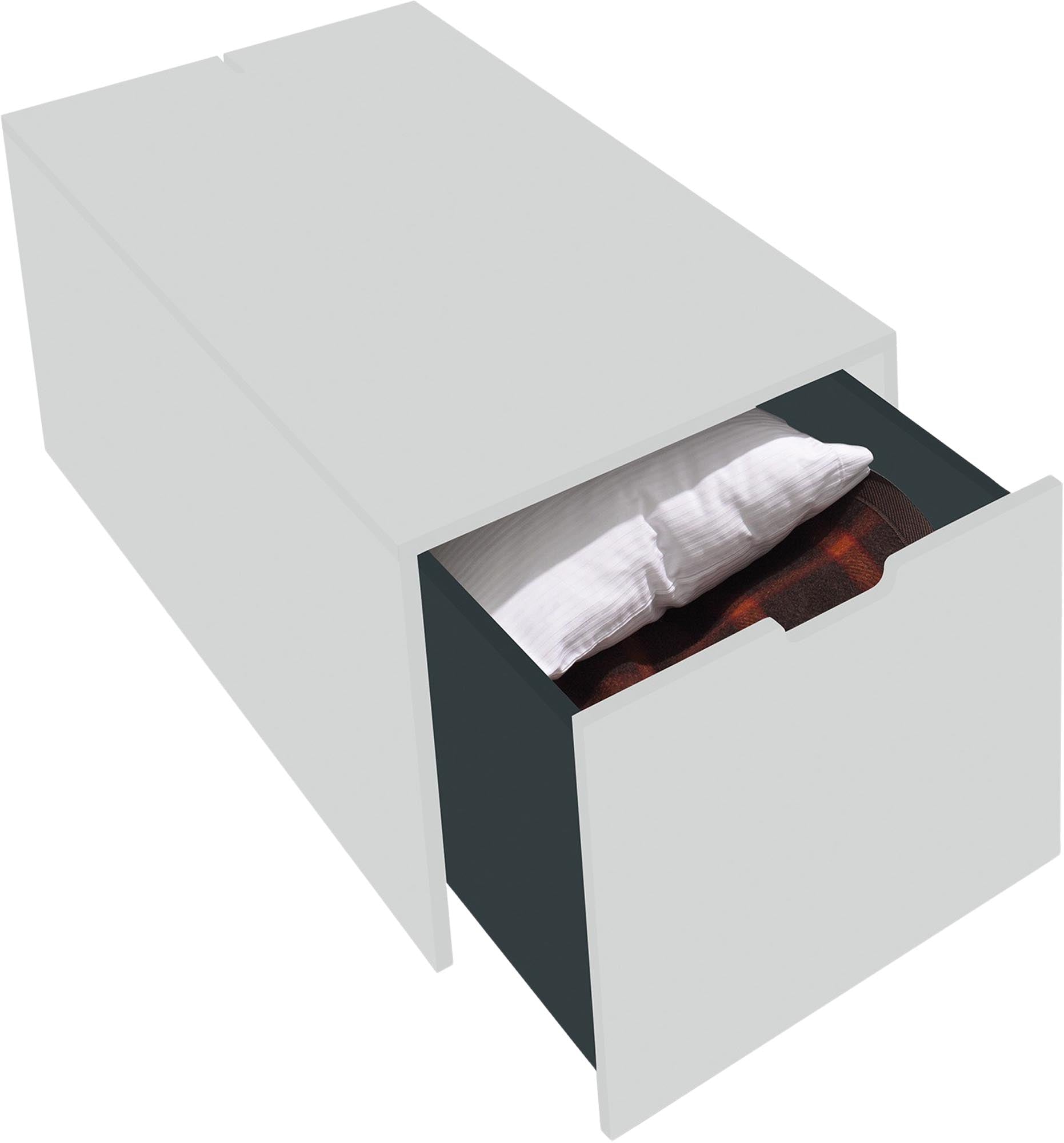 Bettkasten16: Praktischer Stauraum mit klassischem Schubkasten-Stil.