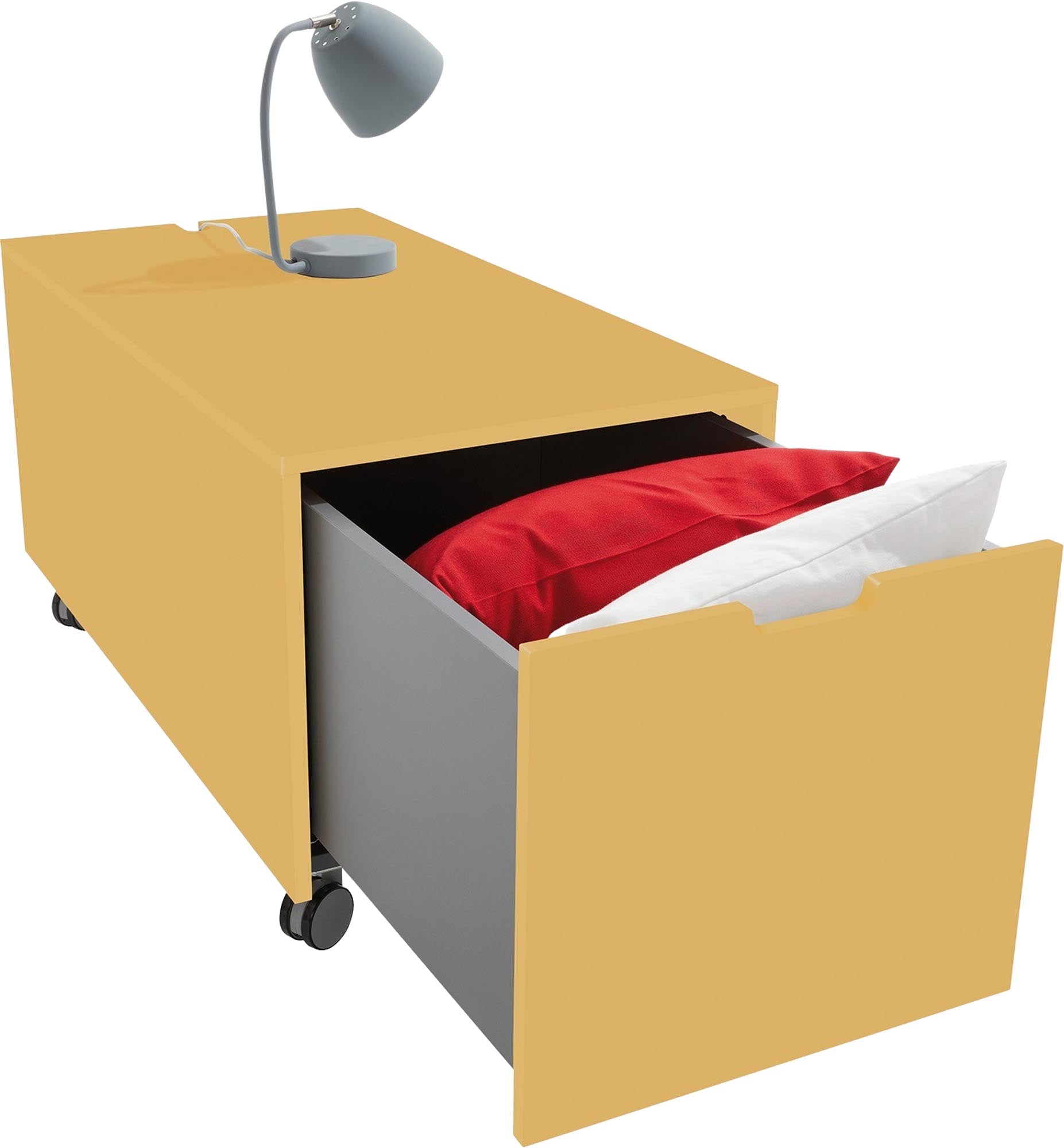 Bettkasten16: Eleganter Stauraum mit Schubkasten von Müller Möbel.