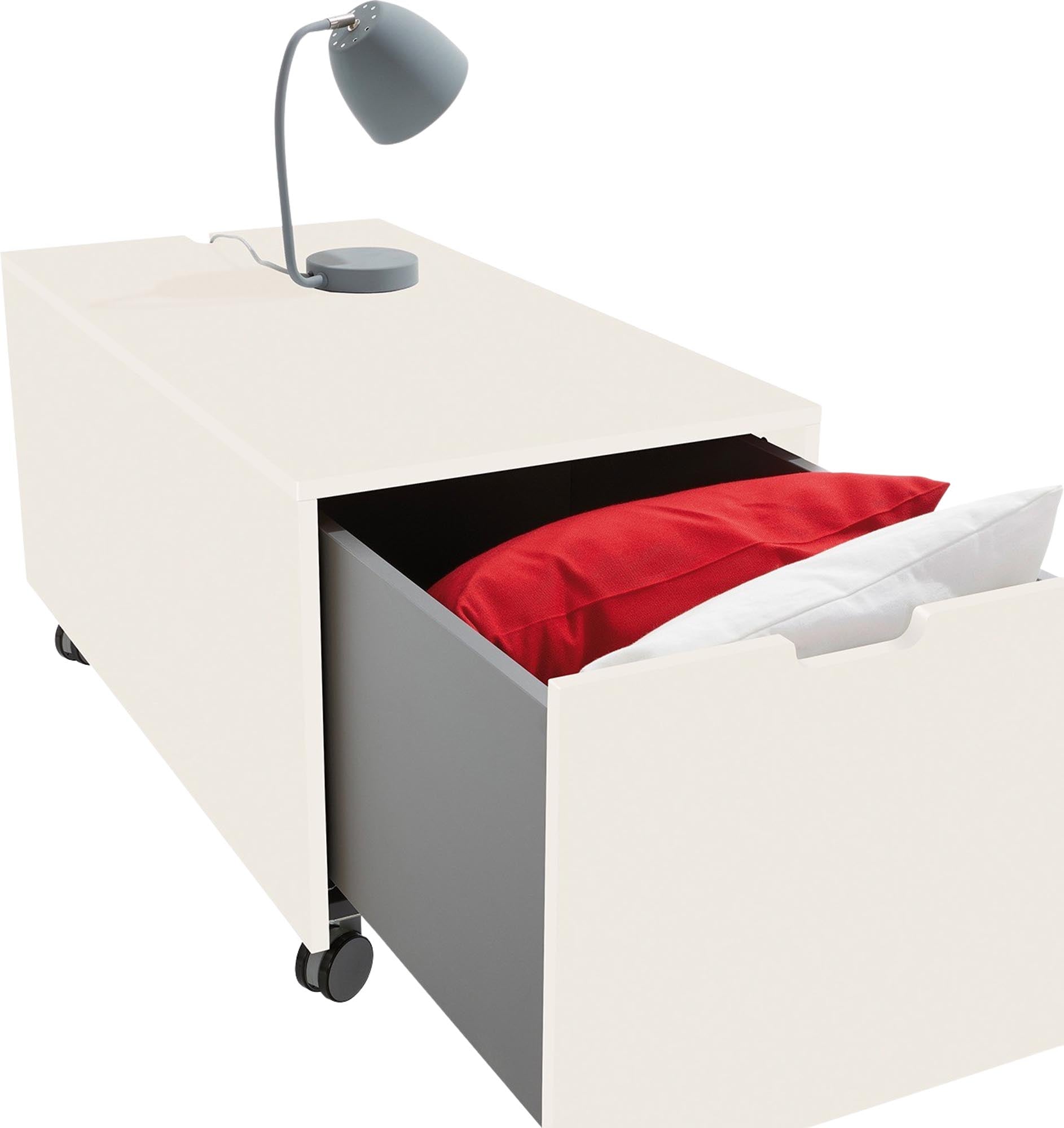 Bettkasten16: Stilvoller Stauraum mit Schubkasten von Müller Möbel.