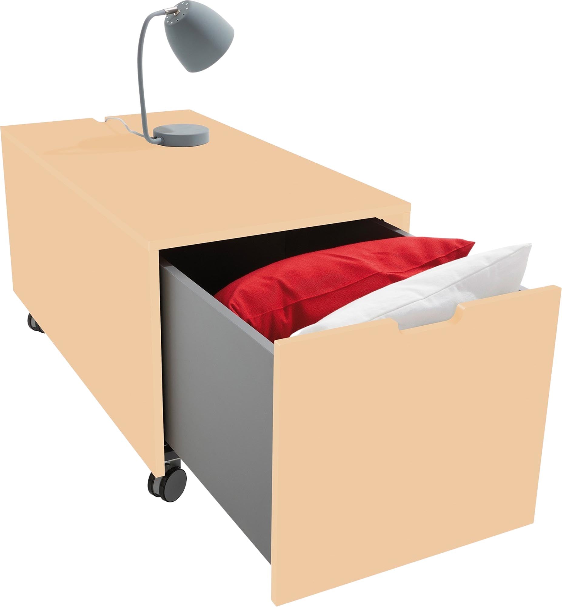 Bettkasten16: Eleganter Stauraum mit Schubkasten von Müller Möbel.