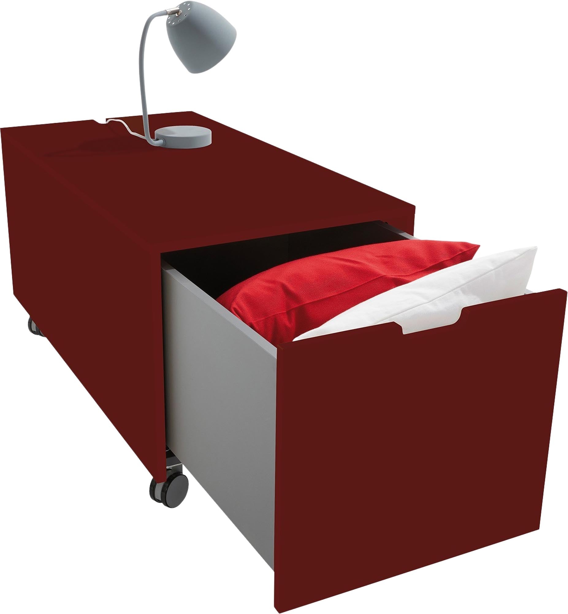 Bettkasten16: Stilvoller Stauraum mit Schubkasten von Müller Möbel.