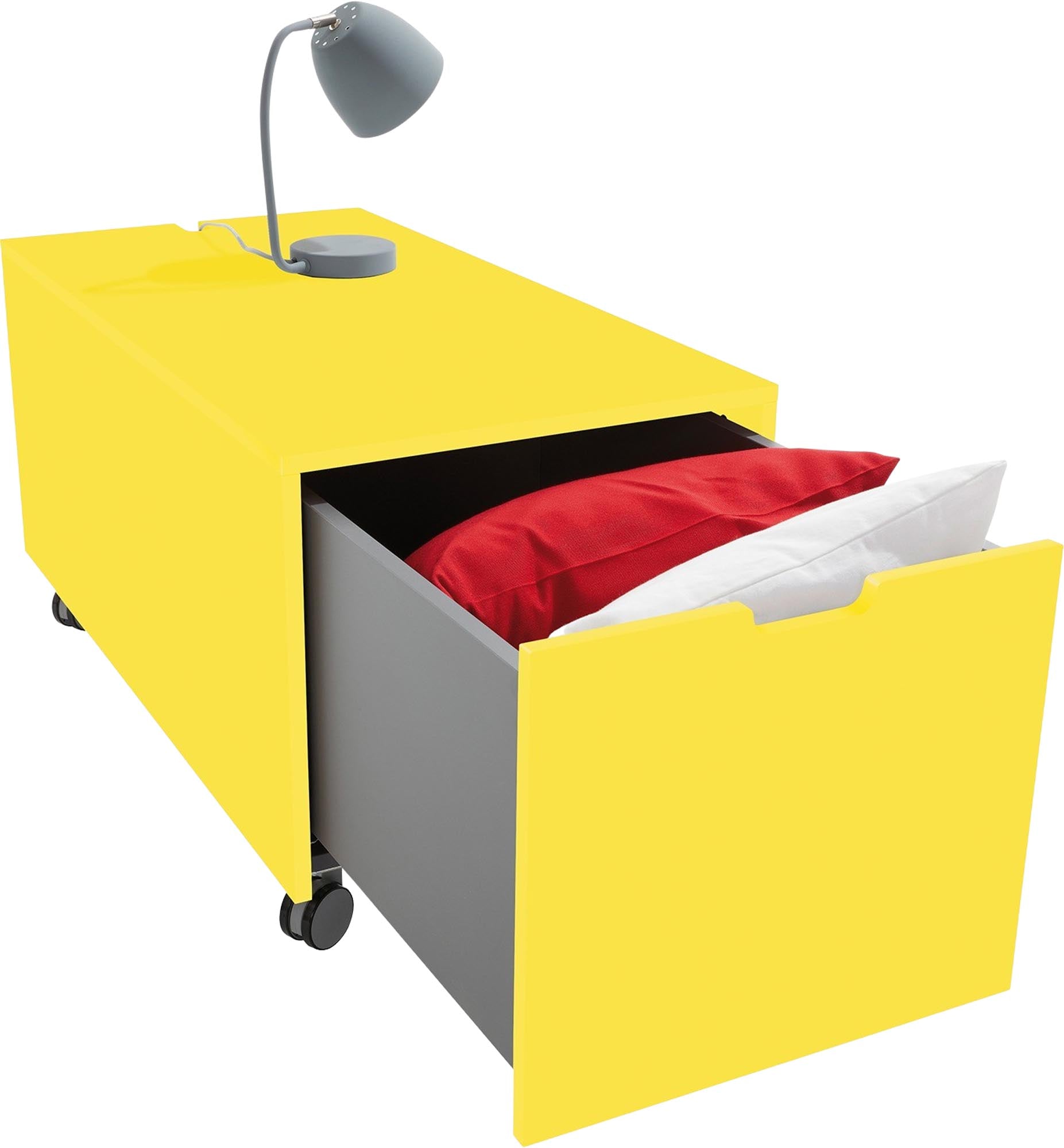 Bettkasten16 von Müller Möbelwerkstätten: Stilvoller Stauraum mit praktischem Schubkasten für mehr Ordnung und Komfort im Schlafzimmer.