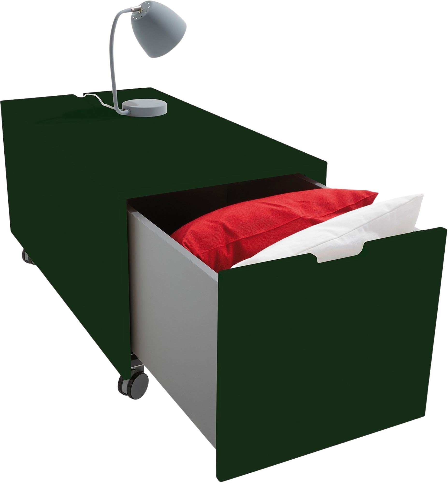 Bettkasten16: Stilvoller Stauraum mit Schubkasten von Müller Möbel.