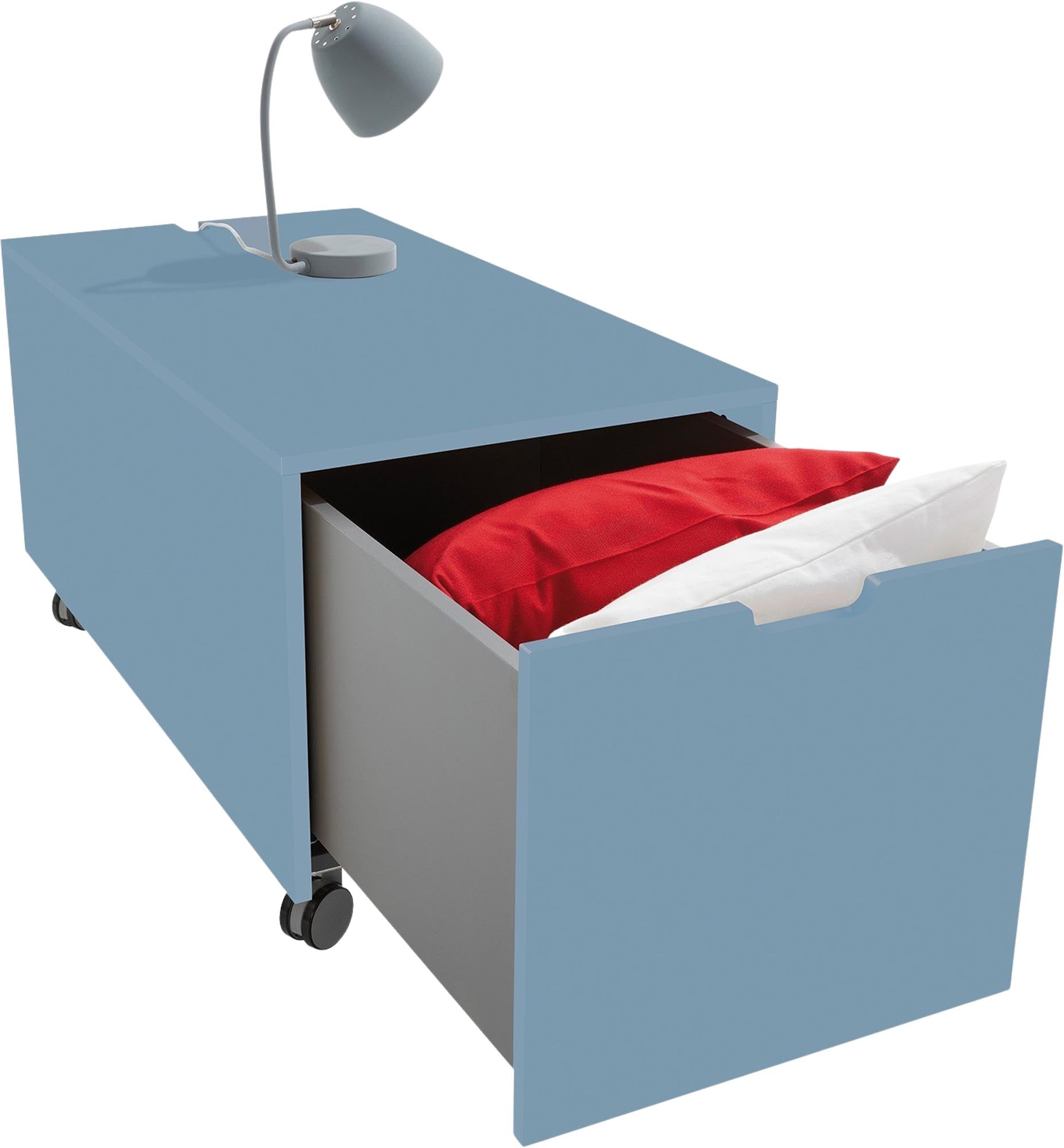 Bettkasten16 von Müller Möbelwerkstätten: Stilvoller Stauraum mit praktischem Schubkasten für mehr Ordnung und Komfort im Schlafzimmer.