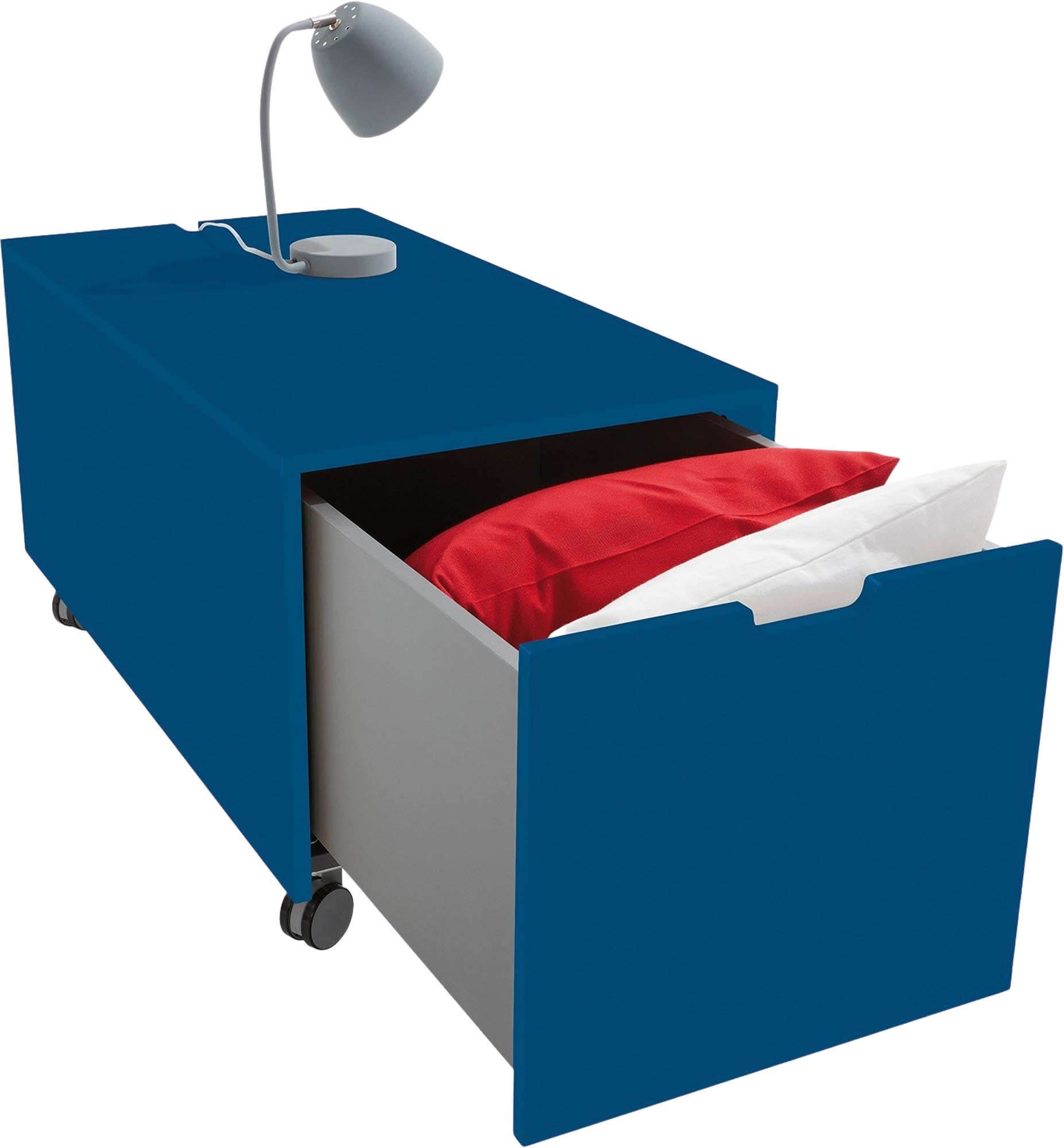 Entdecken Sie den Bettkasten16 von Müller Möbelwerkstätten: Eleganter Stauraum mit einem praktischen Schubkasten für Ihr Schlafzimmer.