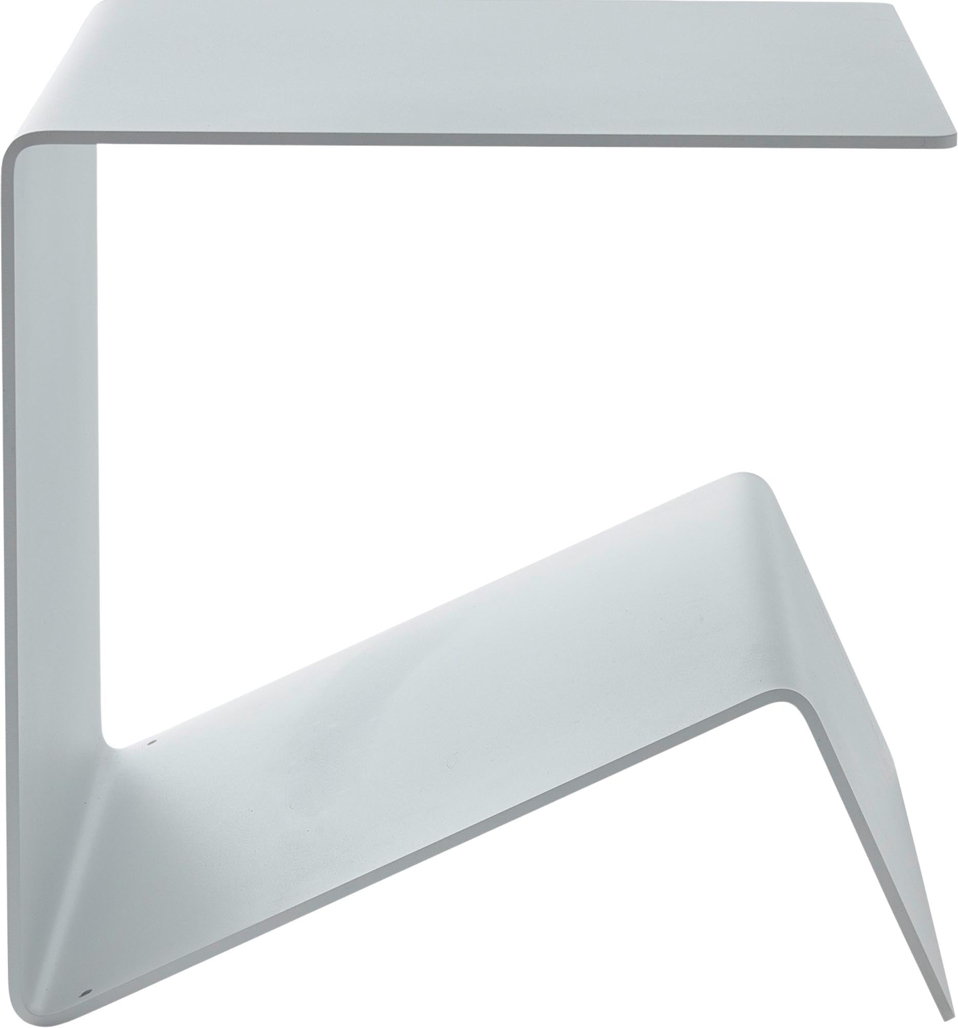 Der BUK Beistelltisch: zeitloses Design, hochwertige Verarbeitung, vielseitig einsetzbar, aus pulverbeschichtetem Aluminium.