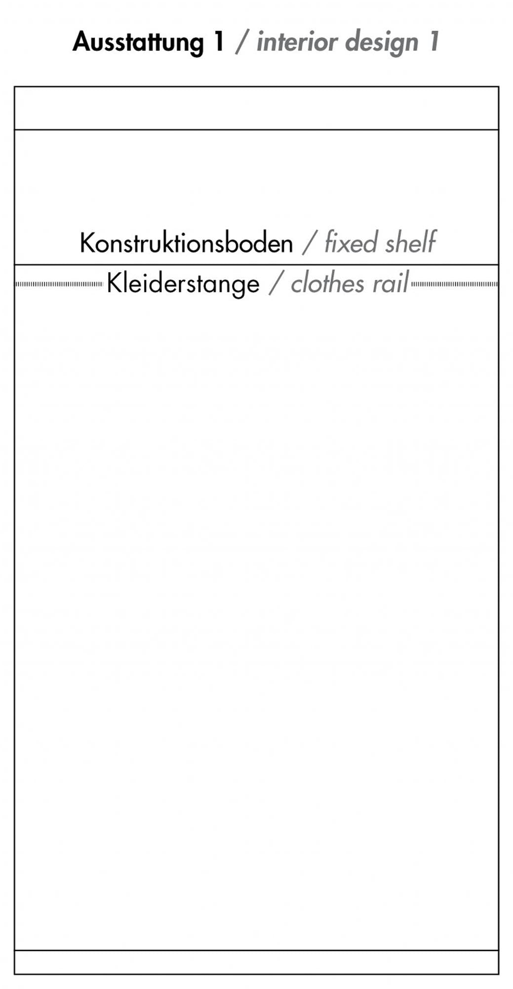 Eleganter FLAI Schrank mit innovativer Stauraumlösung von Müller.