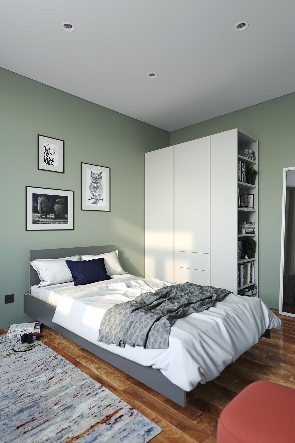 Letto singolo FLAI altezza comfort + testiera