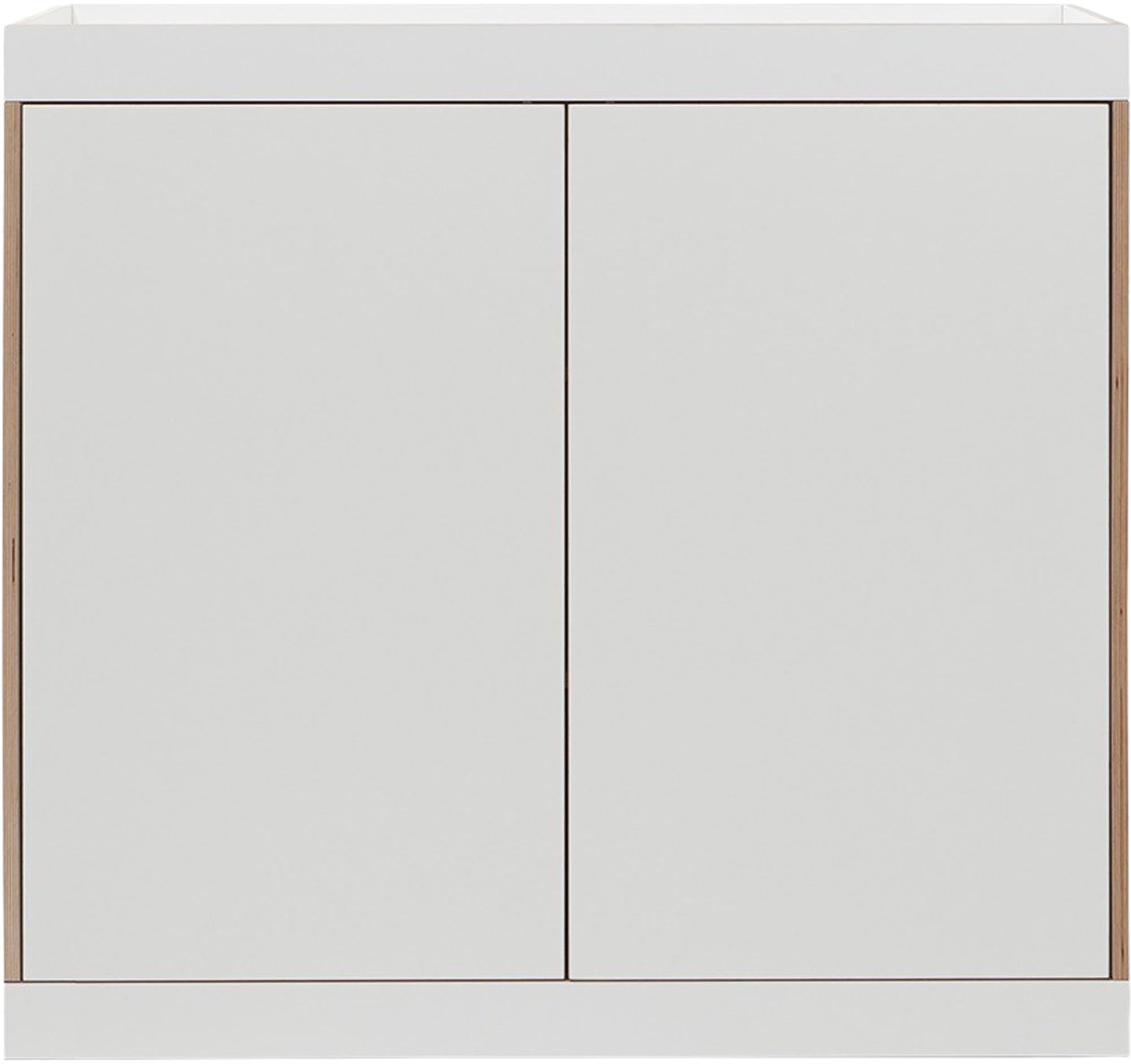 FLAI Kommode: Schlicht, vielseitig, mit 2 Türen, markantem Rahmen, Add-Ons, Kabelkanal, push-to-open, soft-close.