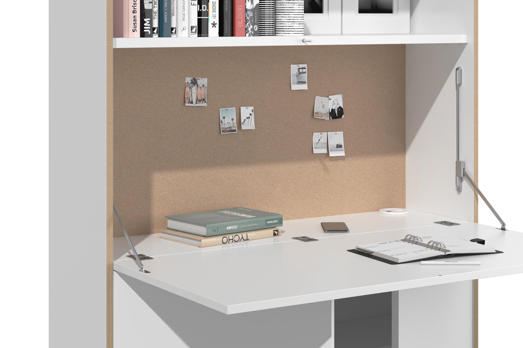 FLAI Home Office hoch: Funktionalität trifft auf minimalistisches Design.