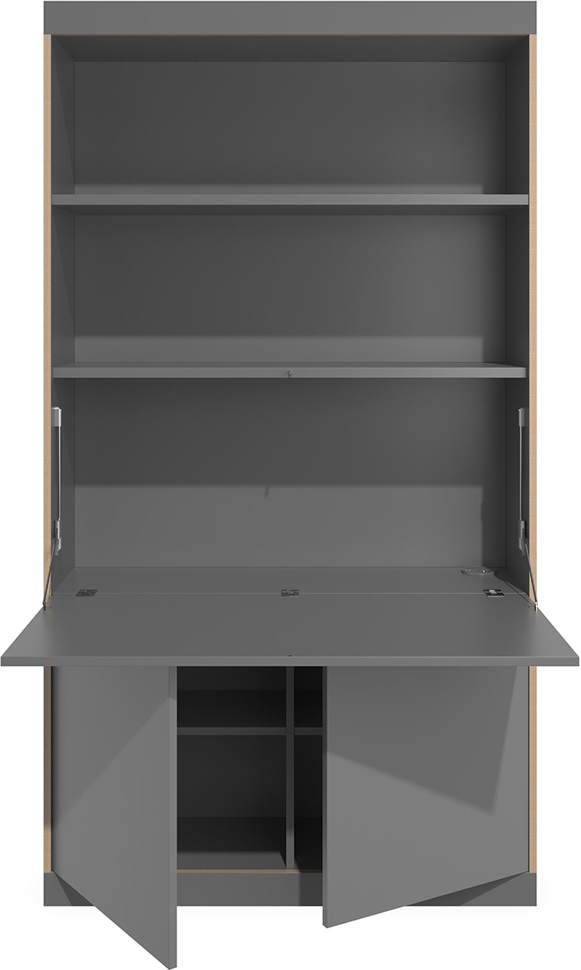 Modernes FLAI Home Office hoch von Müller Möbelwerkstätten – perfekt für effizientes Arbeiten und stilvolle Akzente in Ihrem Homeoffice.