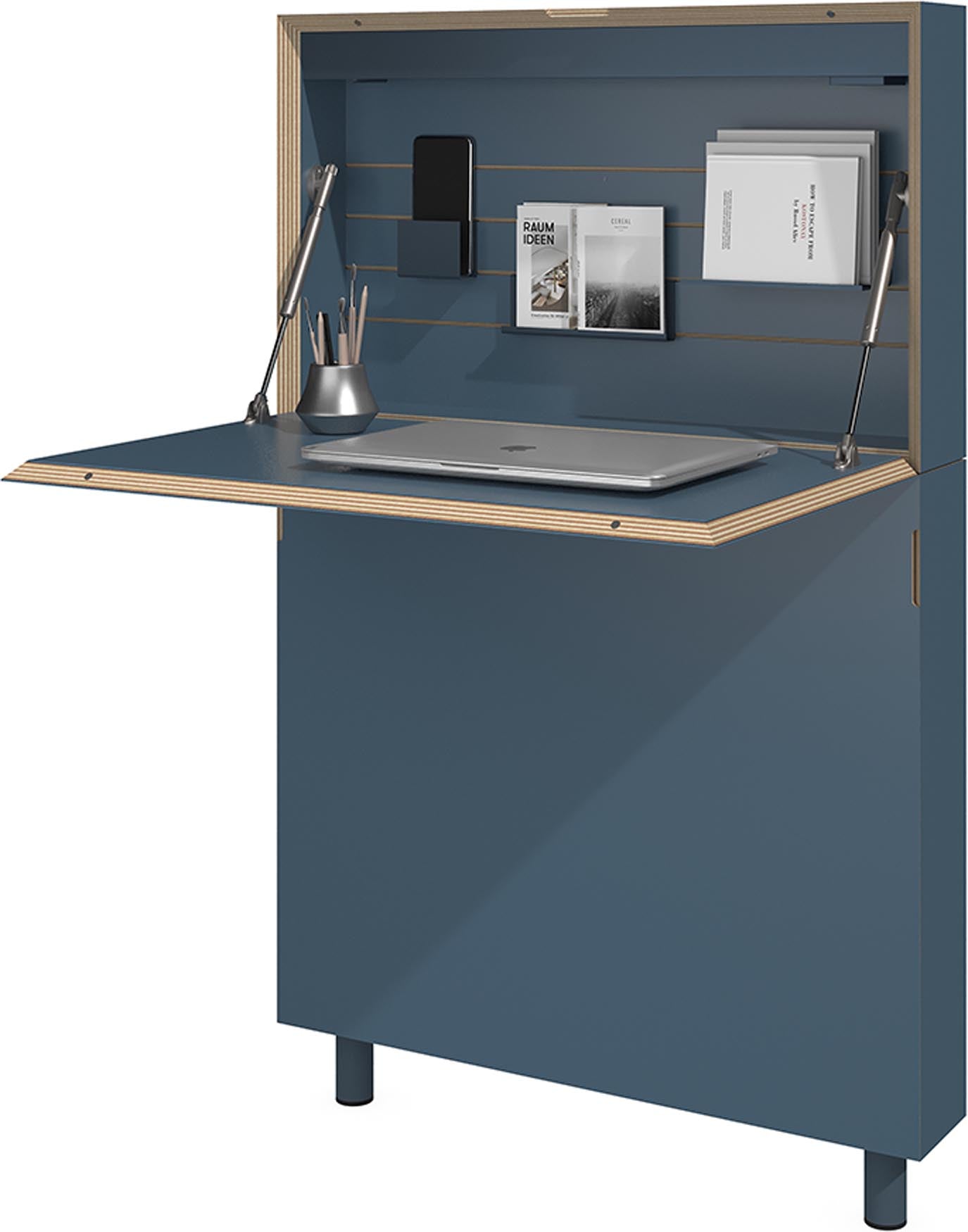 Stilvoller Flatmate Sekretär mit Technikpaket für kreatives Arbeiten.