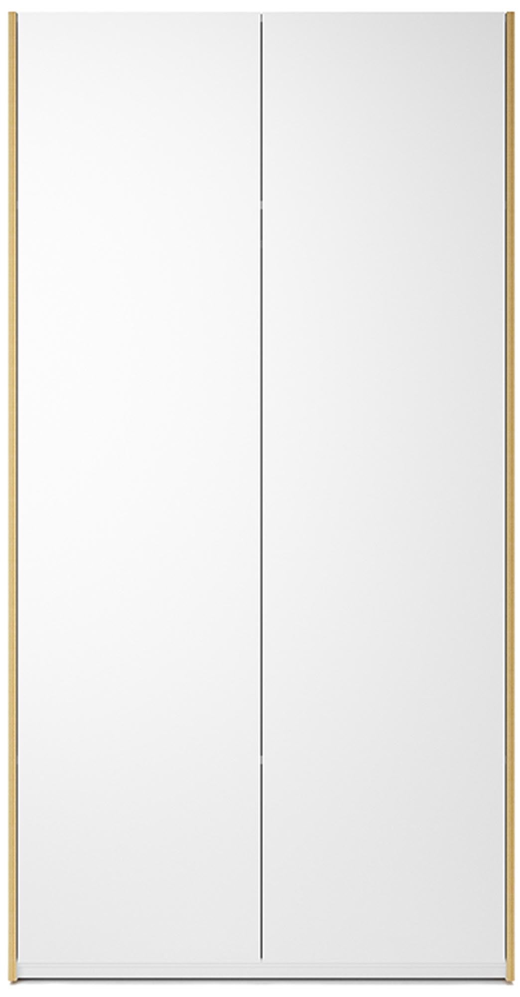 Modular Plus V1 in Weiss / Holzkante präsentiert im Onlineshop von KAQTU Design AG. Drehtürenschrank ist von Müller Möbelwerkstätten