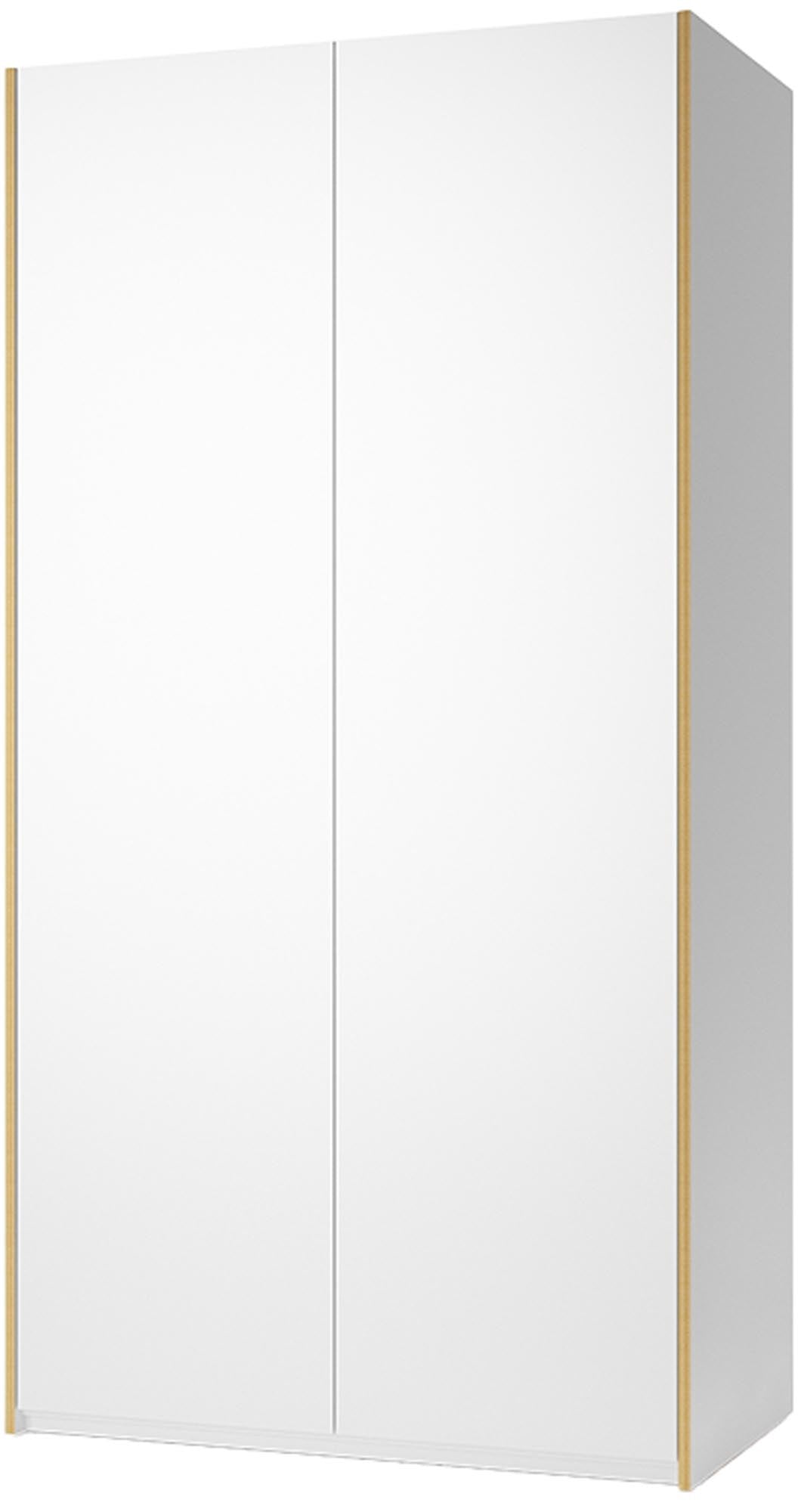 Modular Plus V1 in Weiss / Holzkante präsentiert im Onlineshop von KAQTU Design AG. Drehtürenschrank ist von Müller Möbelwerkstätten