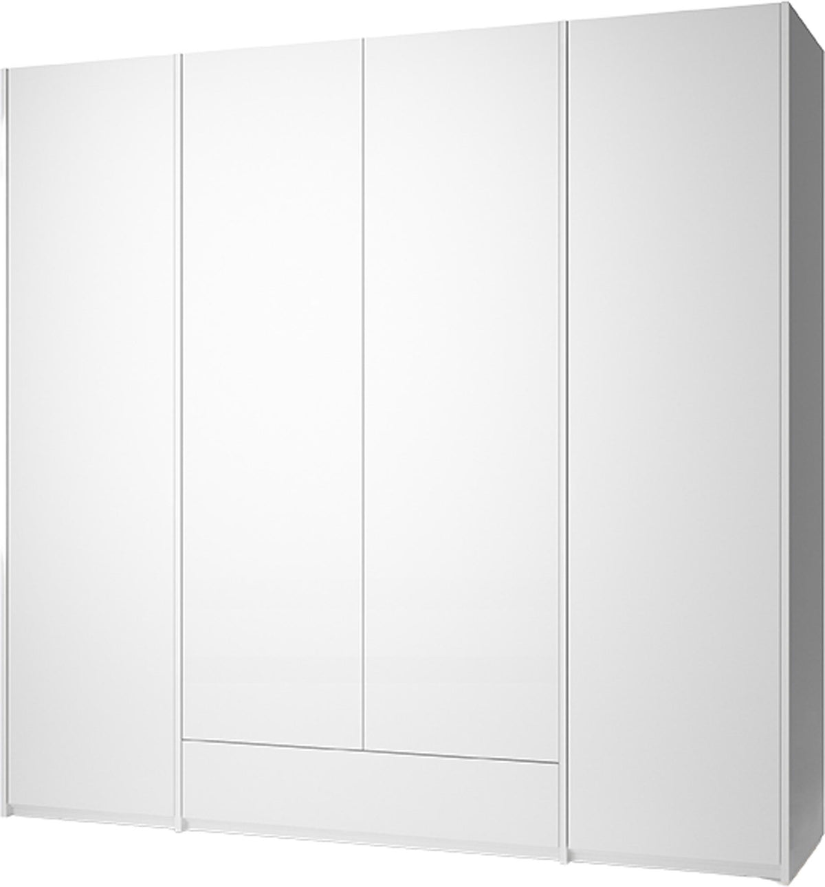 Modular Plus V5 1 Schublade in Weiss / Weiss präsentiert im Onlineshop von KAQTU Design AG. Drehtürenschrank ist von Müller Möbelwerkstätten