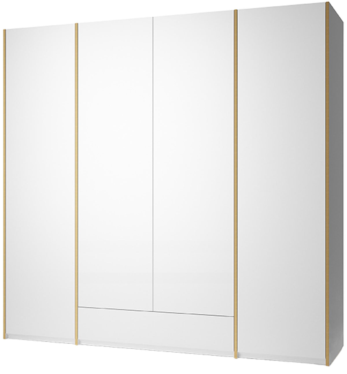 Modular Plus V5 1 Schublade in Weiss / Holzkante präsentiert im Onlineshop von KAQTU Design AG. Drehtürenschrank ist von Müller Möbelwerkstätten