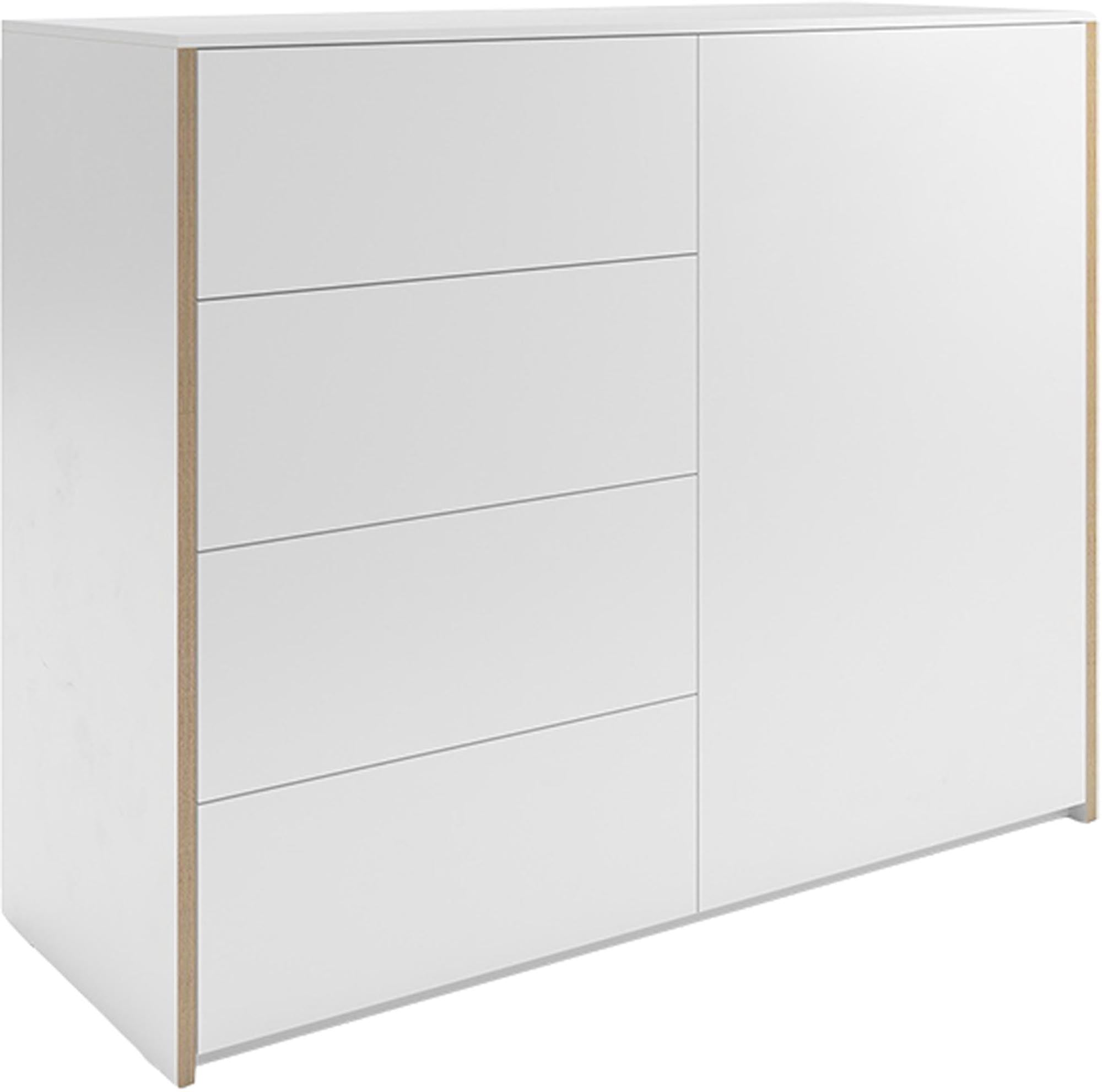 Modular Plus Sideboard 120/V4 von Müller Möbelwerkstätten: Stilvolles Design, großzügiger Stauraum und robuste Materialien in verschiedenen Farben.