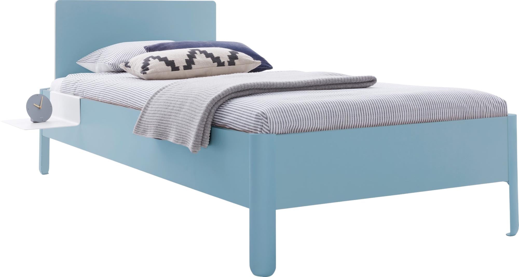 Stylisches Nait Einzelbett 120 cm mit modernem Kopfteil von Müller Möbelwerkstätten – ideal für jedes Schlafzimmer.