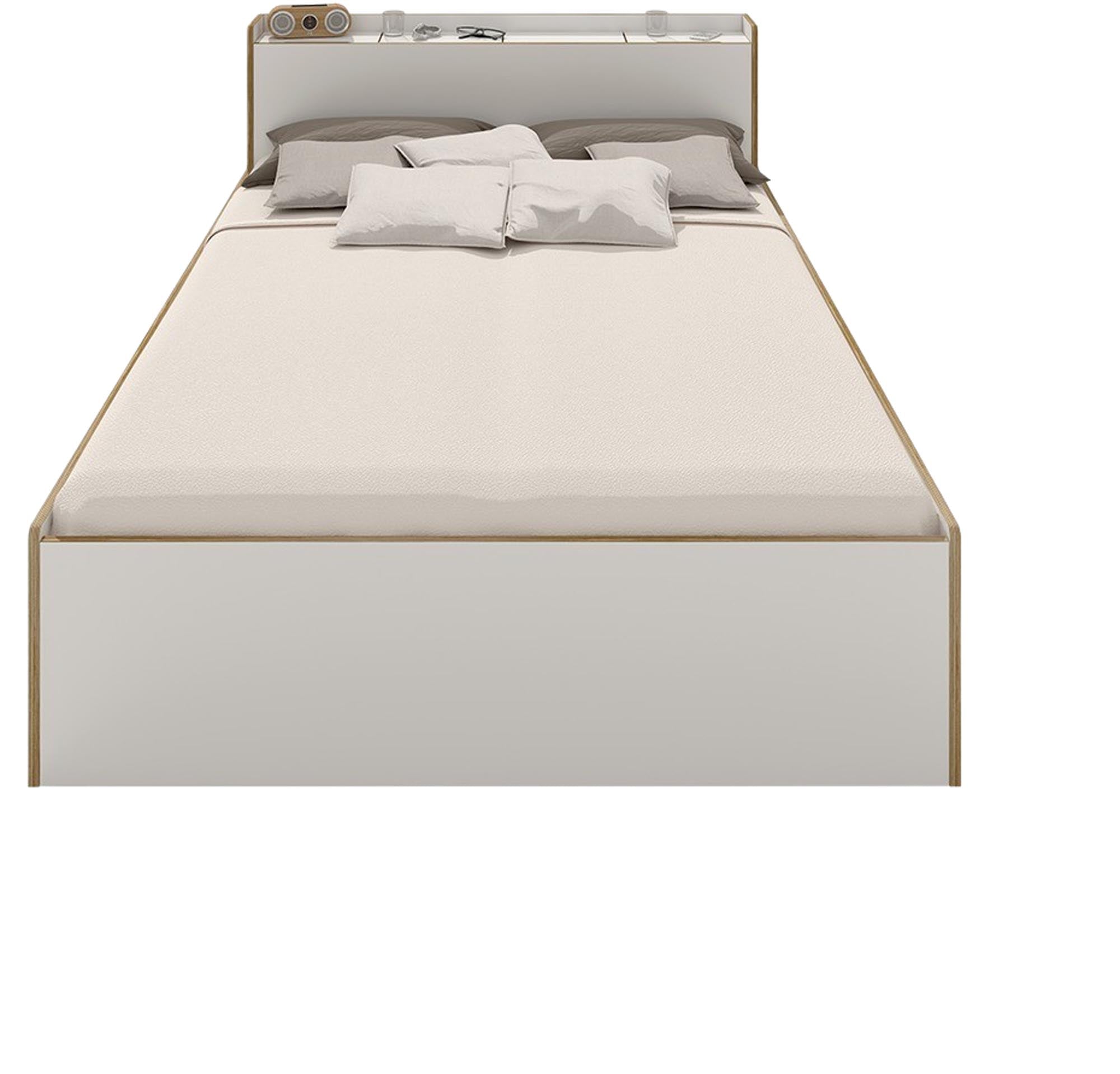 NOOK Einzelbett: Stilvolles Möbelstück mit elegantem Design, praktischem Kopfteil und cleverem Stauraum für dein Schlafzimmer.