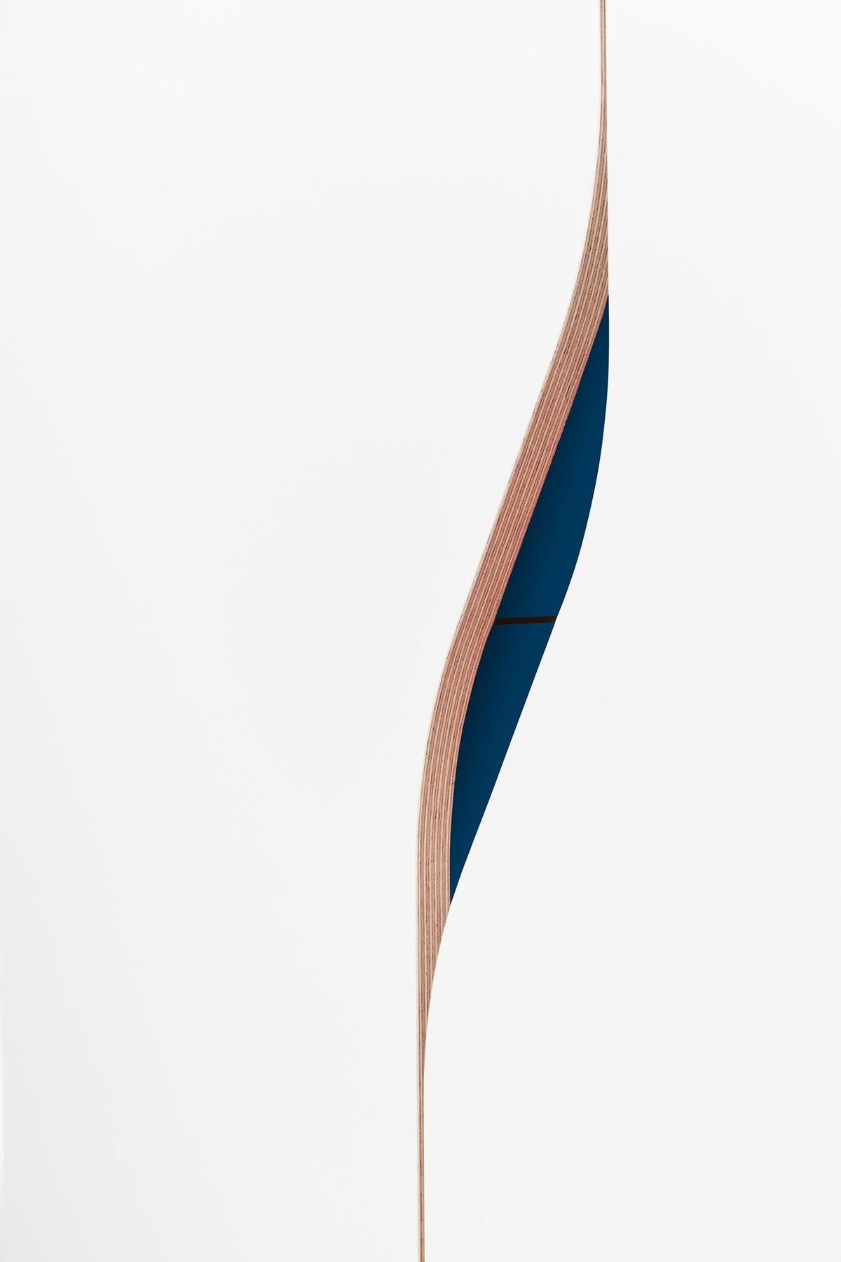 Plane Schrank V4 in Weiss / Sattblau präsentiert im Onlineshop von KAQTU Design AG. Drehtürenschrank ist von Müller Möbelwerkstätten