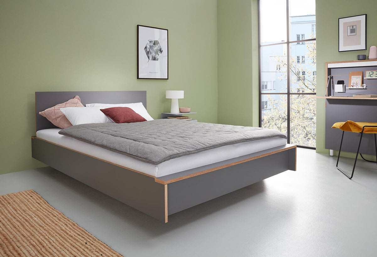 FLAI Doppelbett mit Lattenrost starr von Müller Möbelwerkstätten – Wohnbeispiel