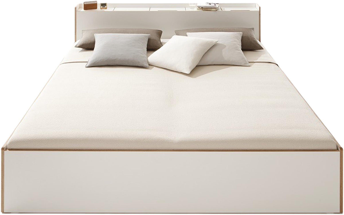 NOOK Einzelbett mit Lattenrost Starr in Weiss / Birke präsentiert im Onlineshop von KAQTU Design AG. Bett ist von Müller Möbelwerkstätten
