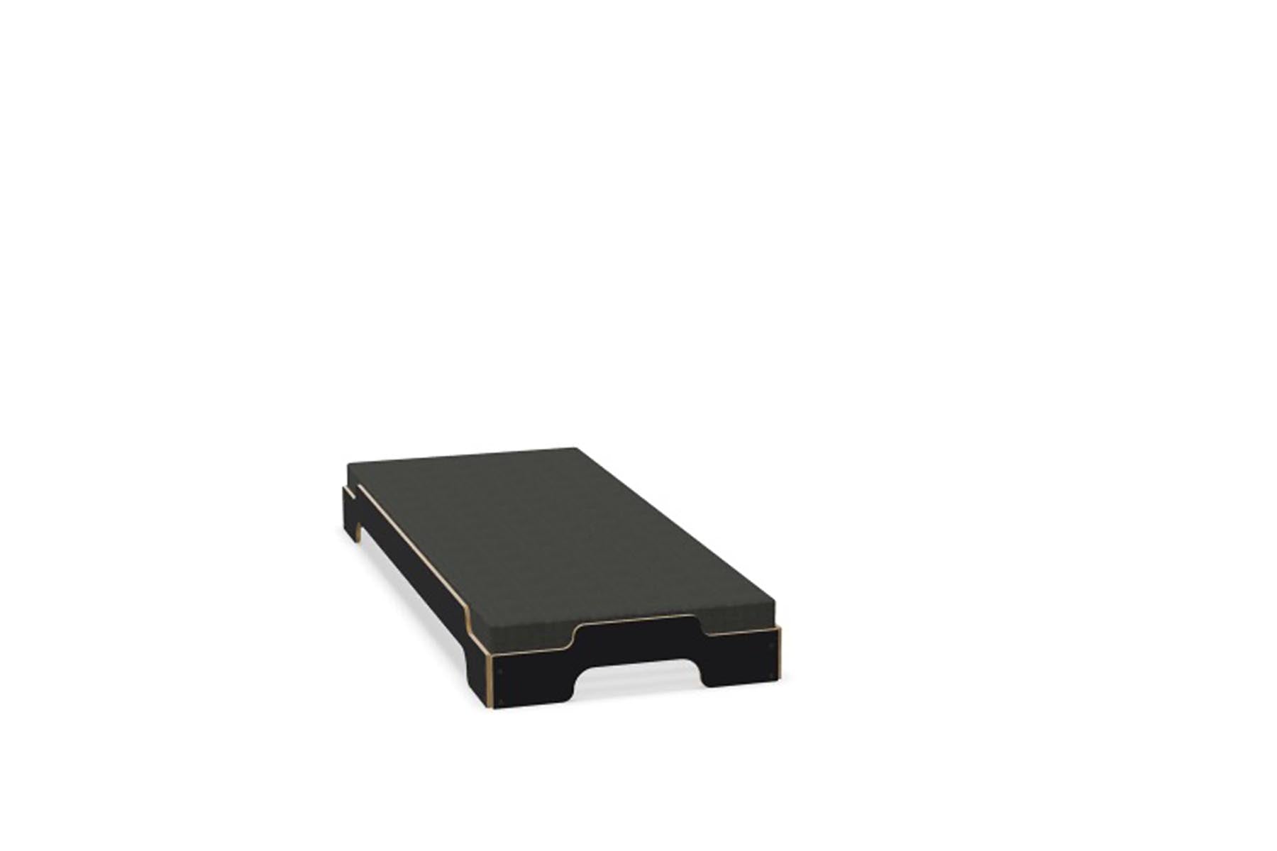 Stapelliege Klassik in Schwarz matt präsentiert im Onlineshop von KAQTU Design AG. Bett ist von Müller Möbelwerkstätten