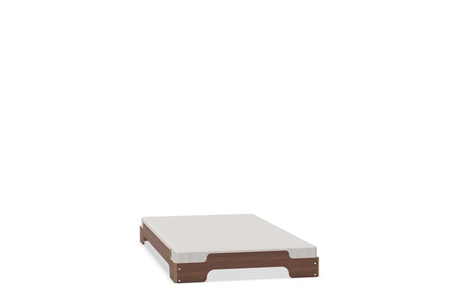 Stapelliege Klassik in Nussbaum lackiert präsentiert im Onlineshop von KAQTU Design AG. Bett ist von Müller Möbelwerkstätten