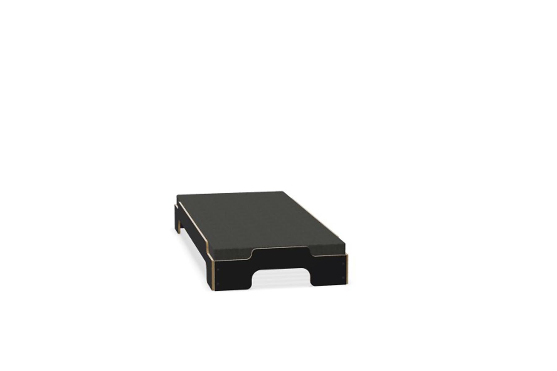 Stapelliege Komfort in Schwarz matt präsentiert im Onlineshop von KAQTU Design AG. Bett ist von Müller Möbelwerkstätten