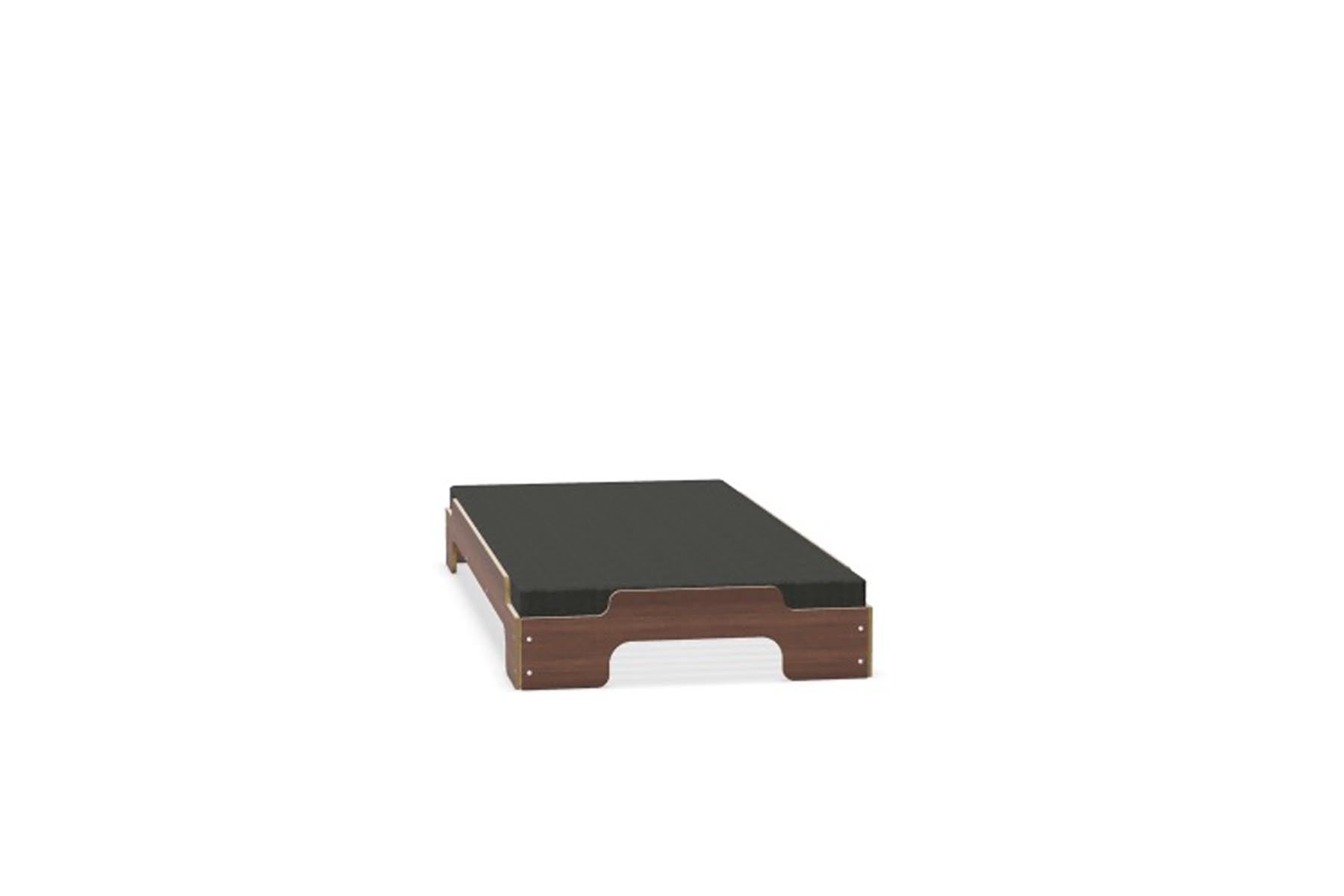 Stapelliege Komfort in Nussbaum lackiert präsentiert im Onlineshop von KAQTU Design AG. Bett ist von Müller Möbelwerkstätten